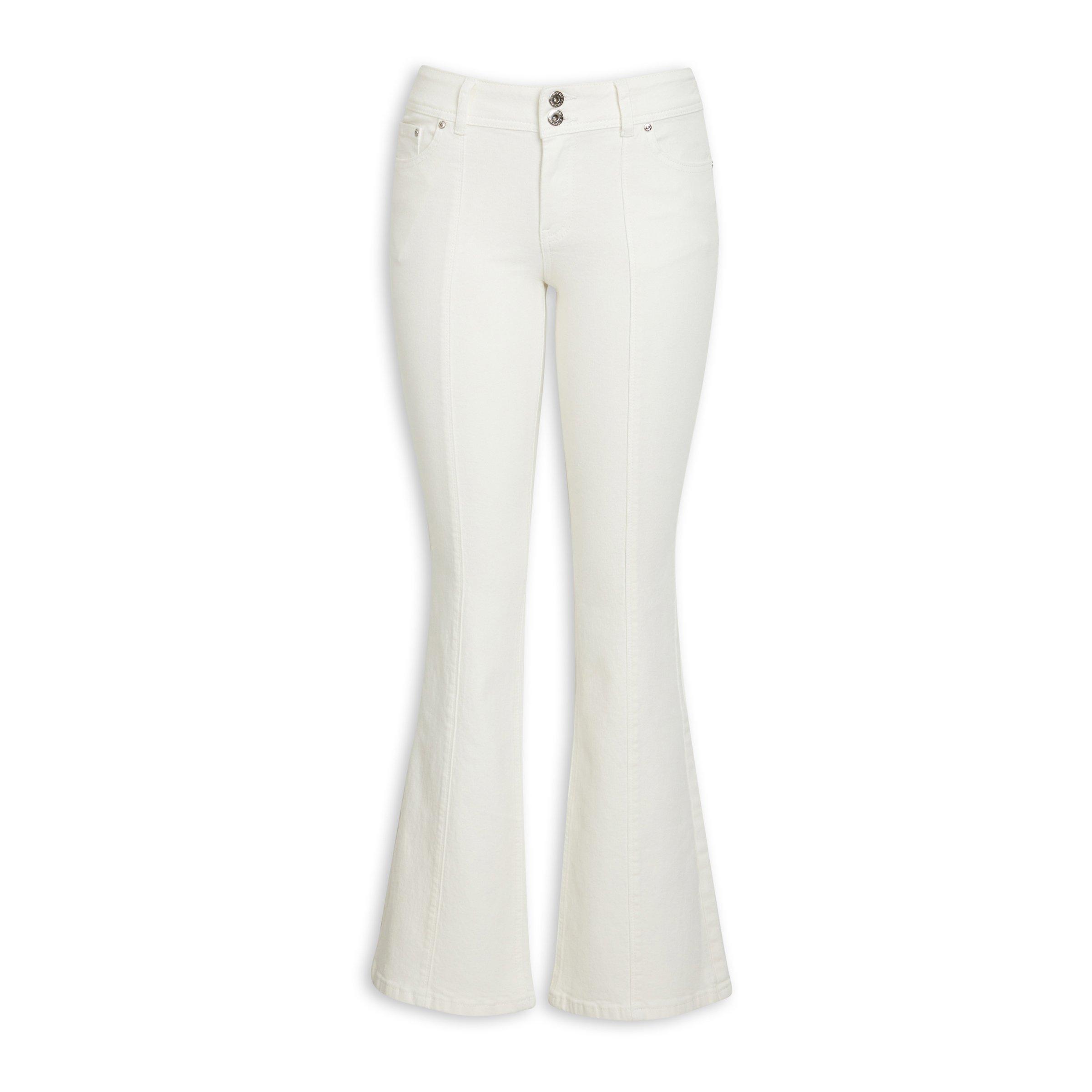 Off White Flared Pant (3102573)