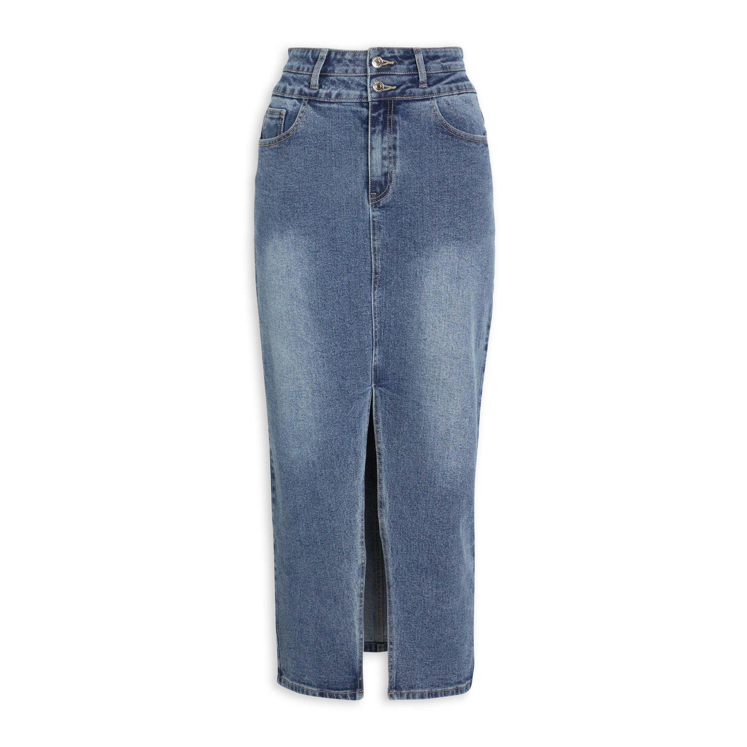 Indigo Denim Dungaree Skirt (3107054)