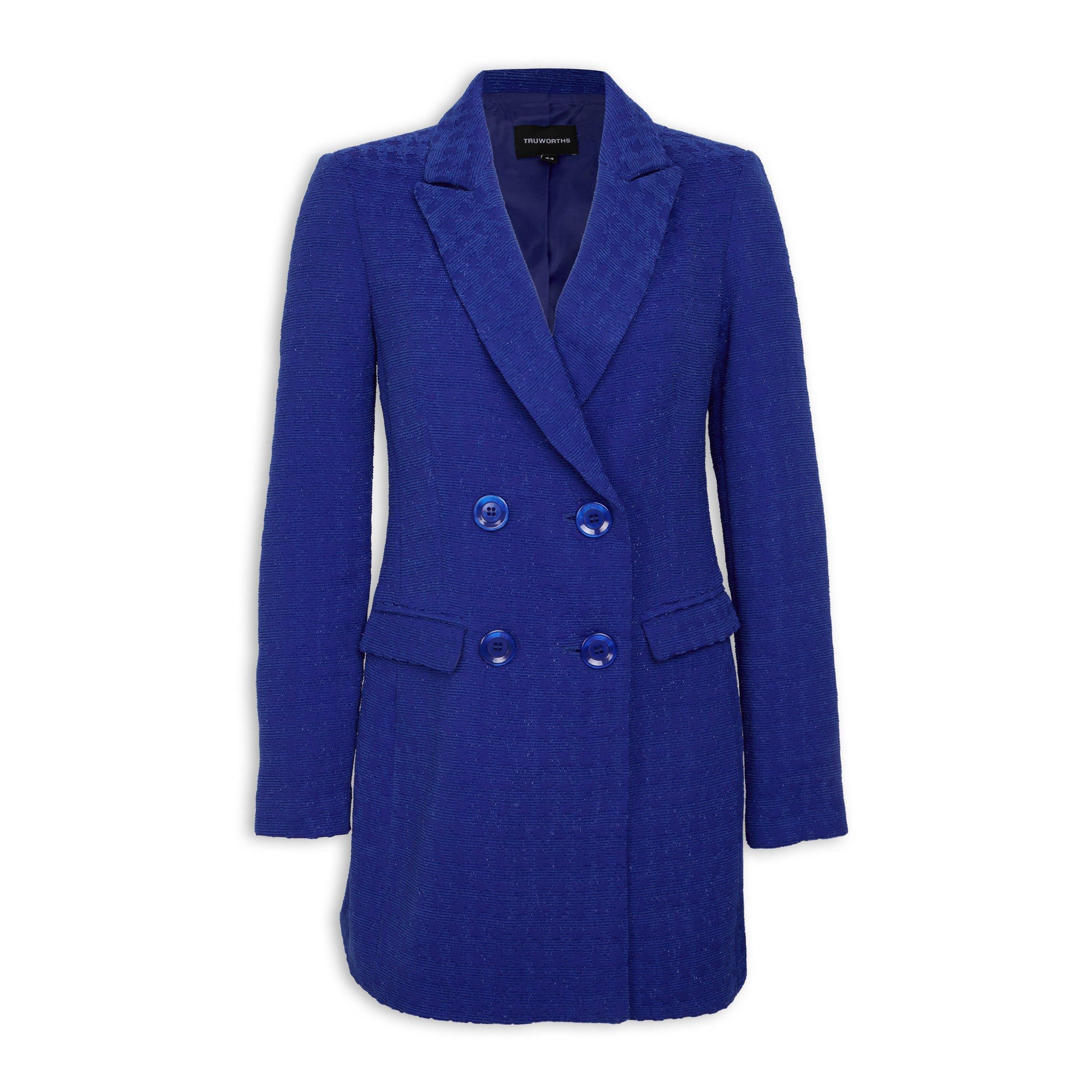 Blue Double Breasted Blazer (3102925) Truworths