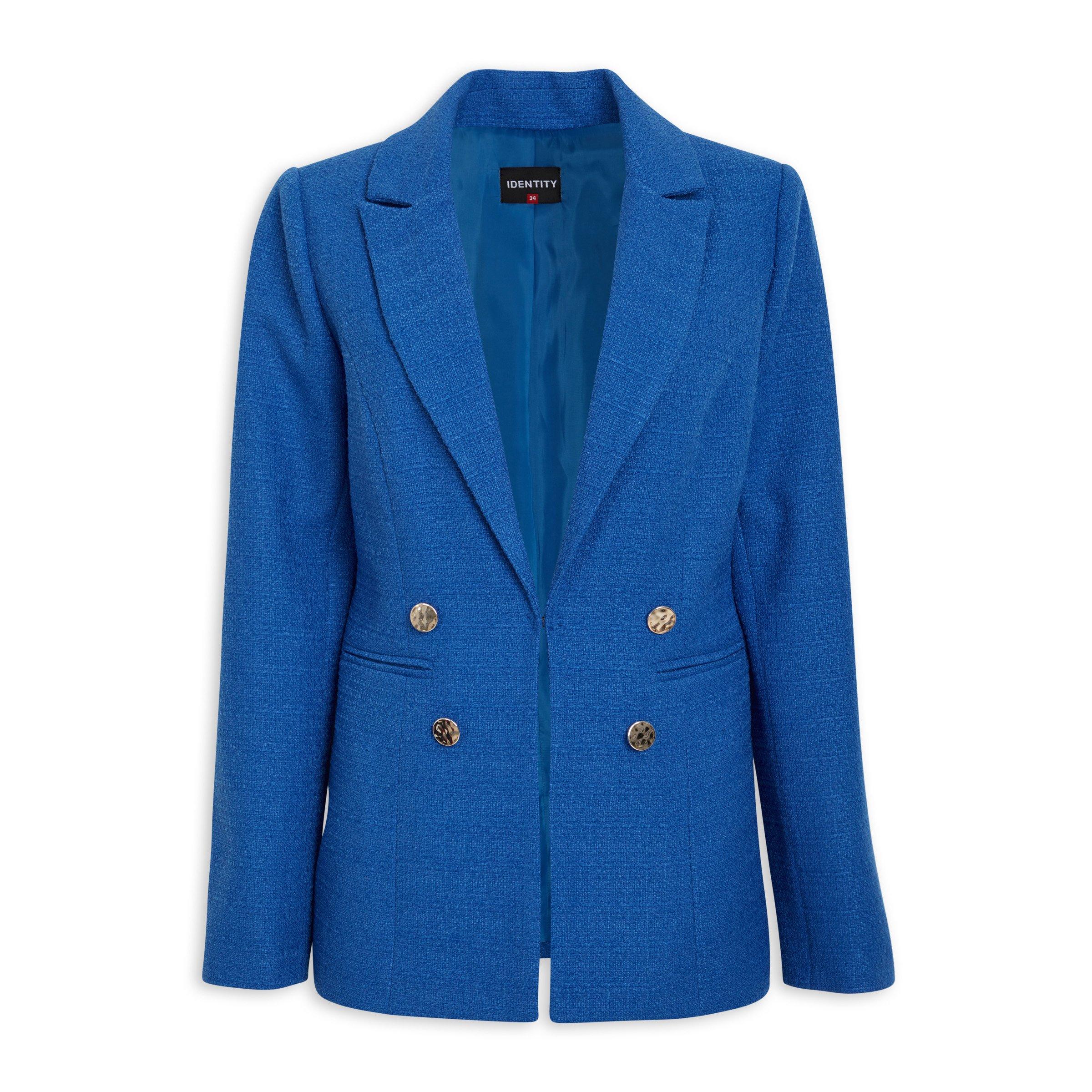 Blue Double Breasted Blazer 3103014 Identity