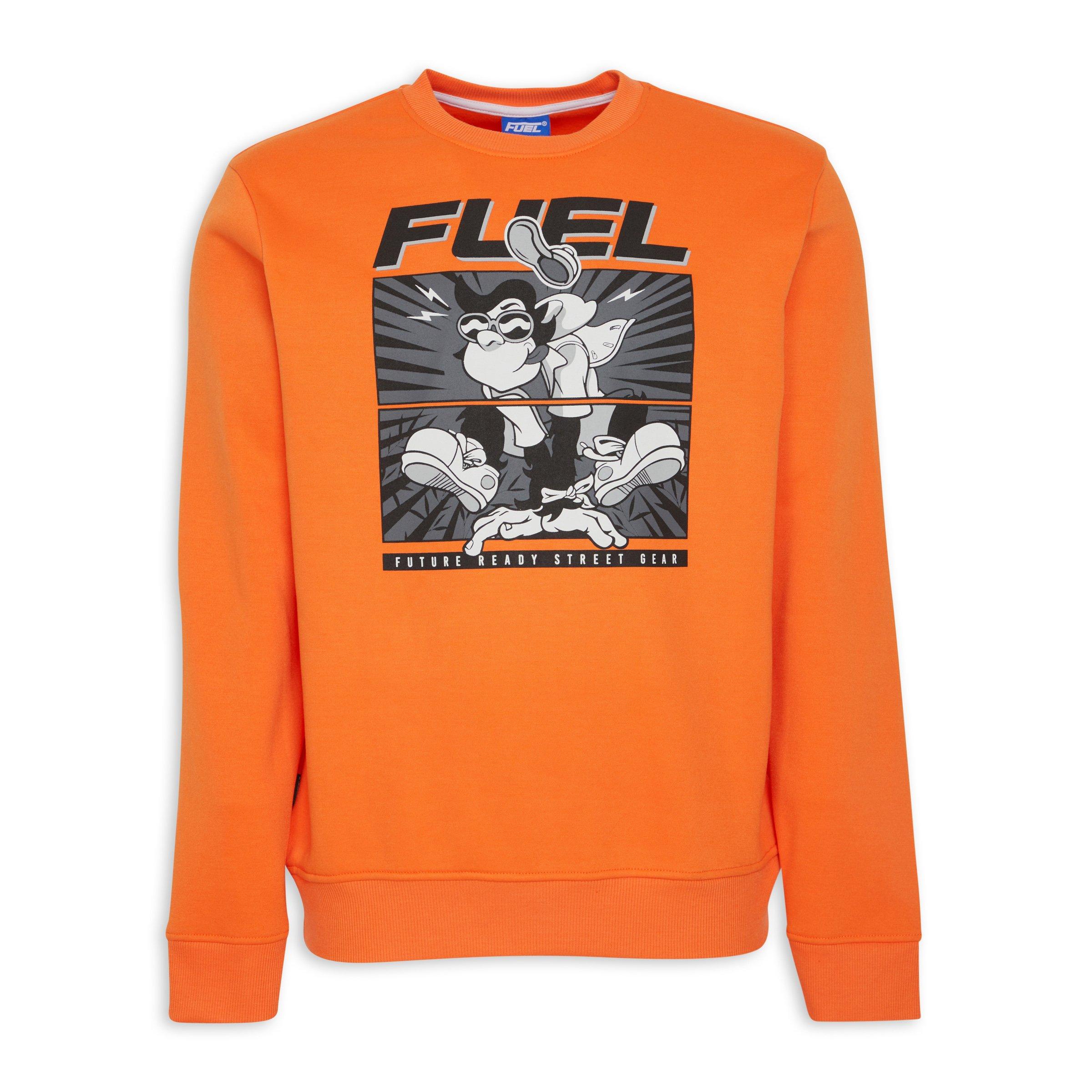 Orange Graphic Sweat Top (3105369) Fuel