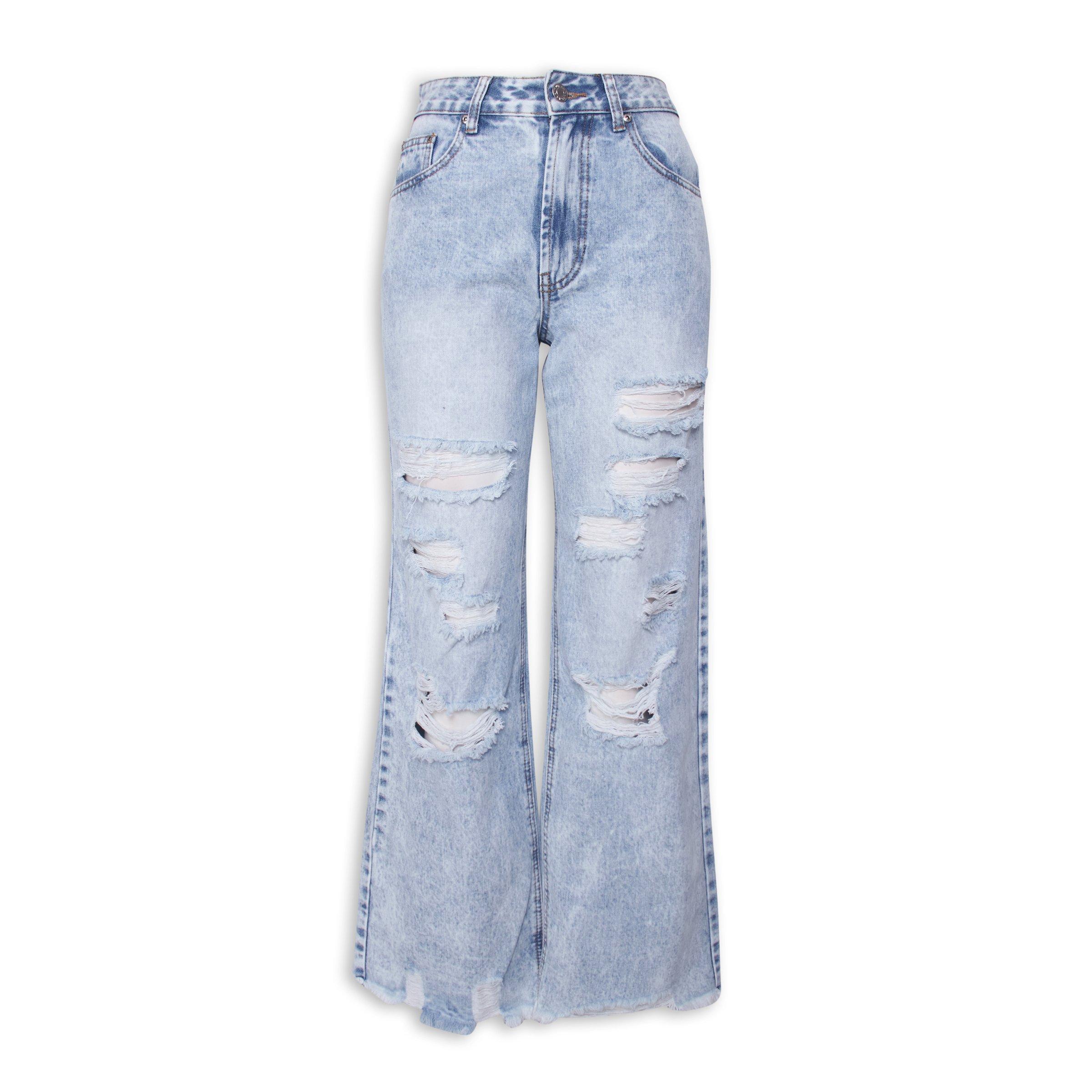 Ripped Wide-Leg Jeans (3107878)
