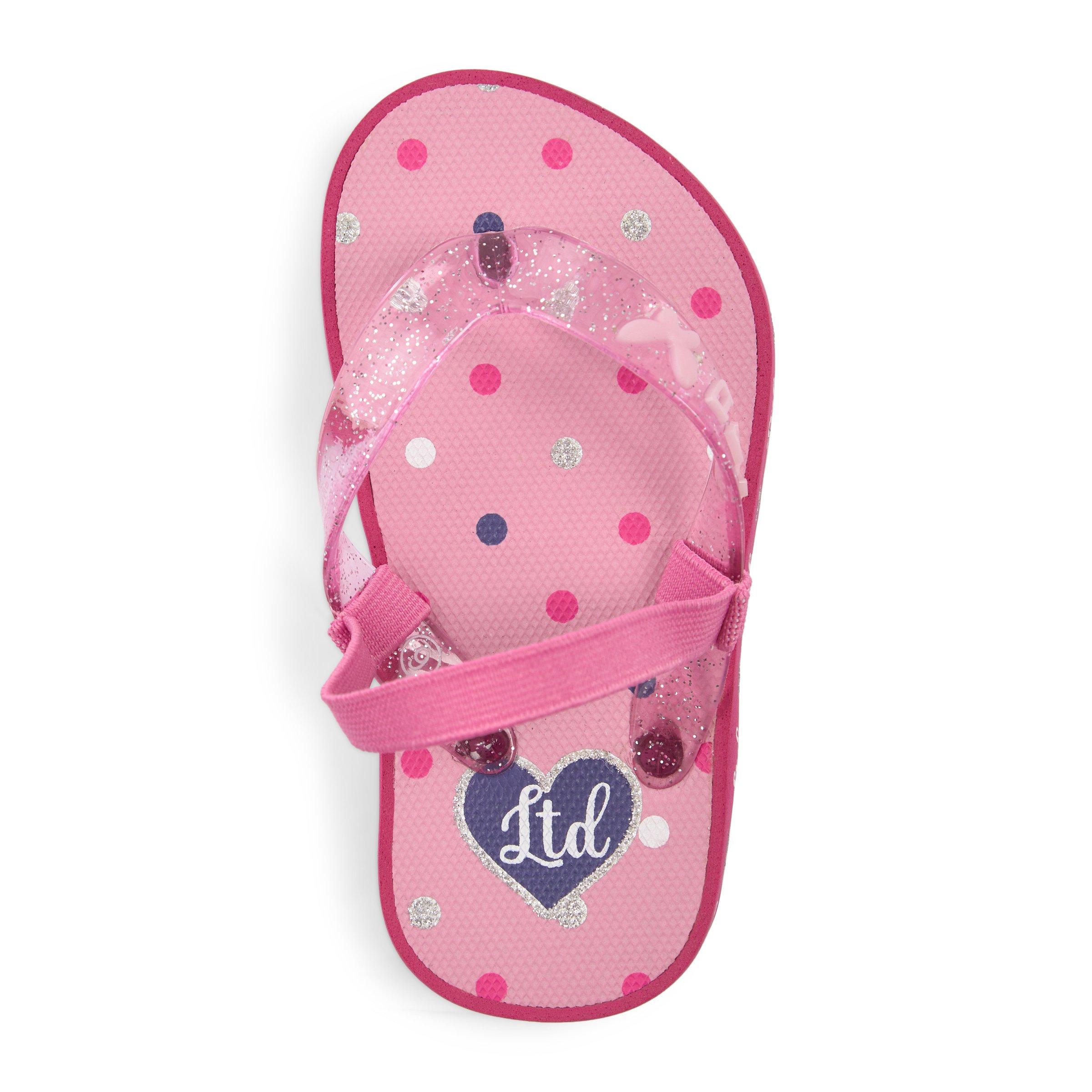 Baby pink flip online flops