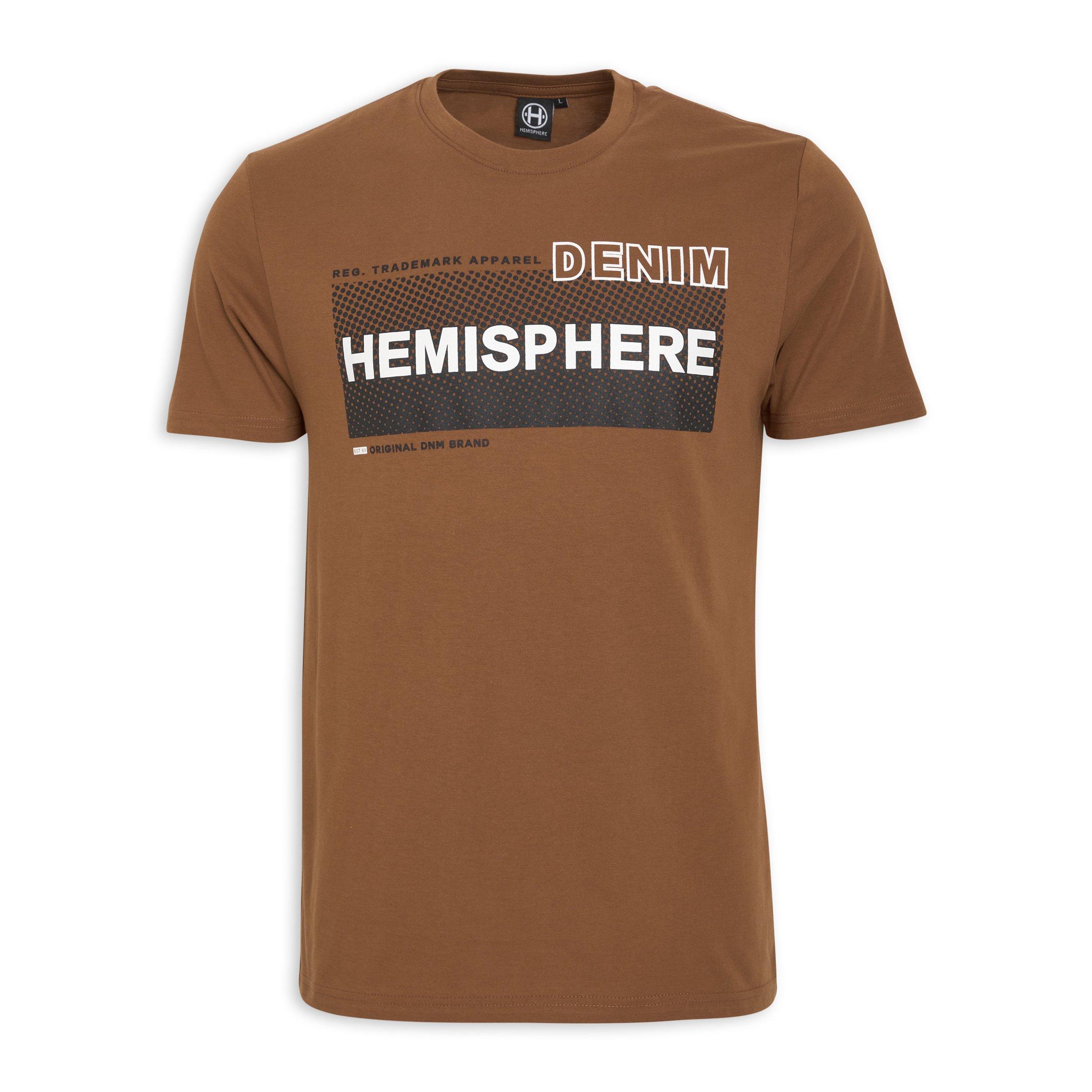 Tan Branded T Shirt 3108436 Hemisphere