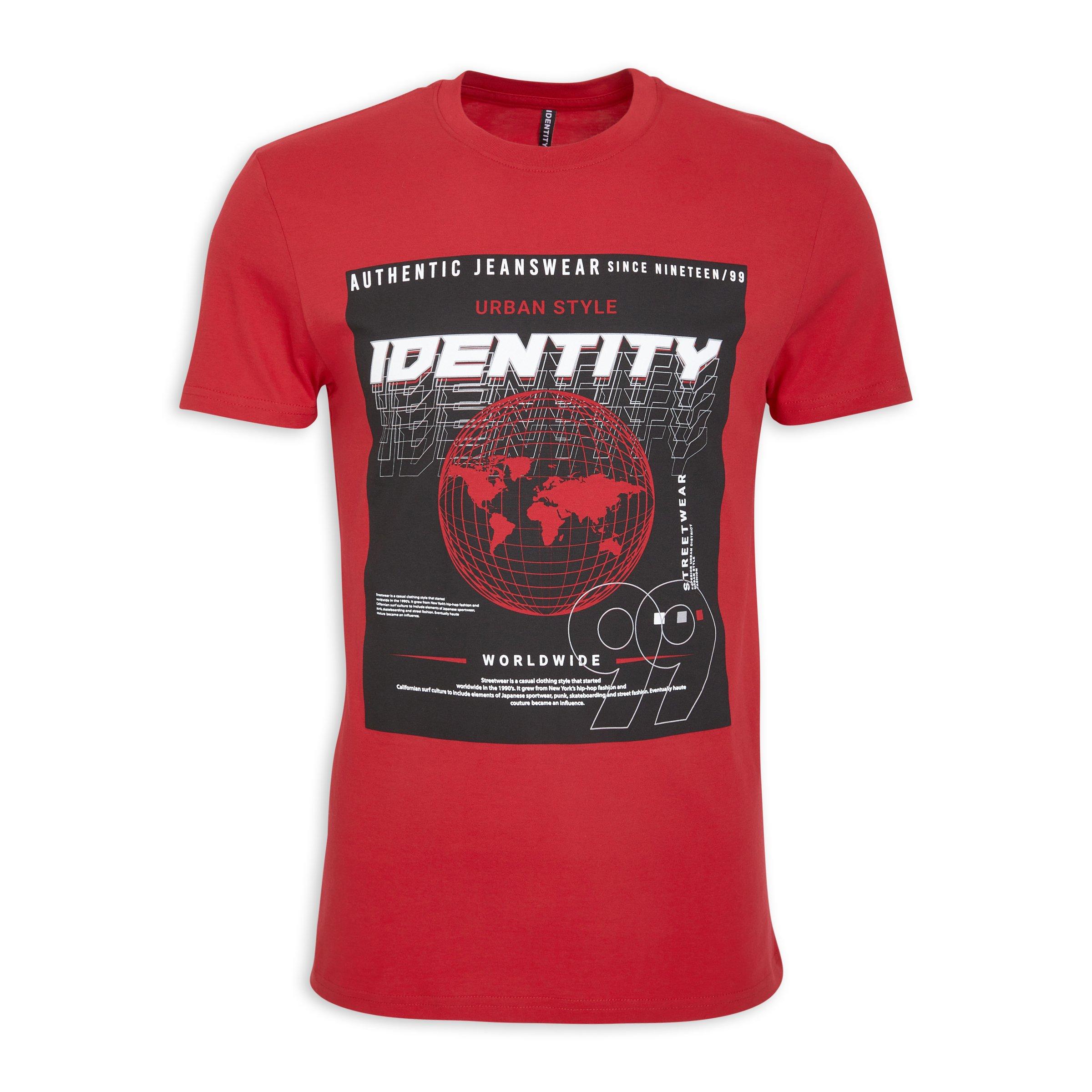Single Red Emblem Shirt Unisex