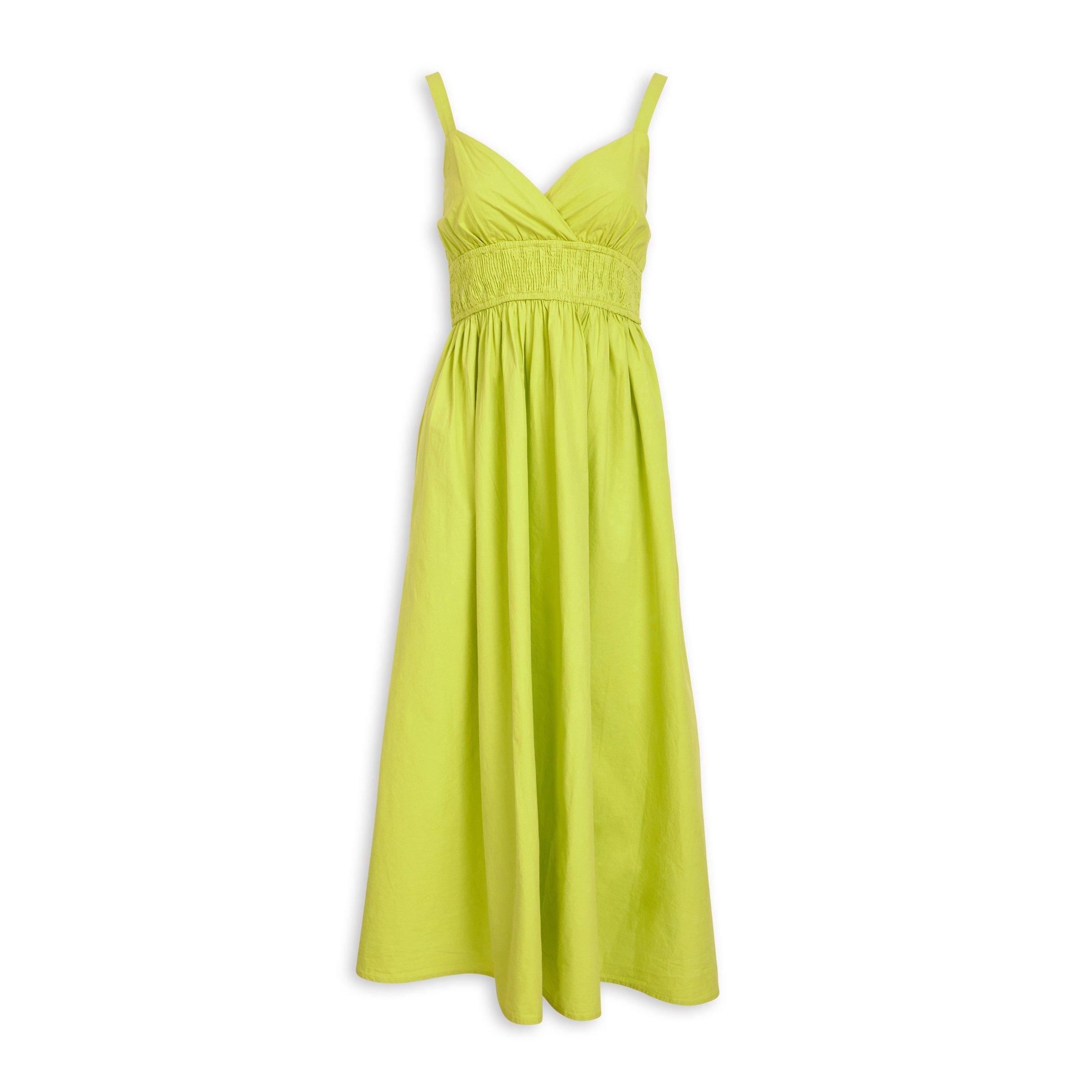 Lime Green Fit & Flare Dress (3110487)