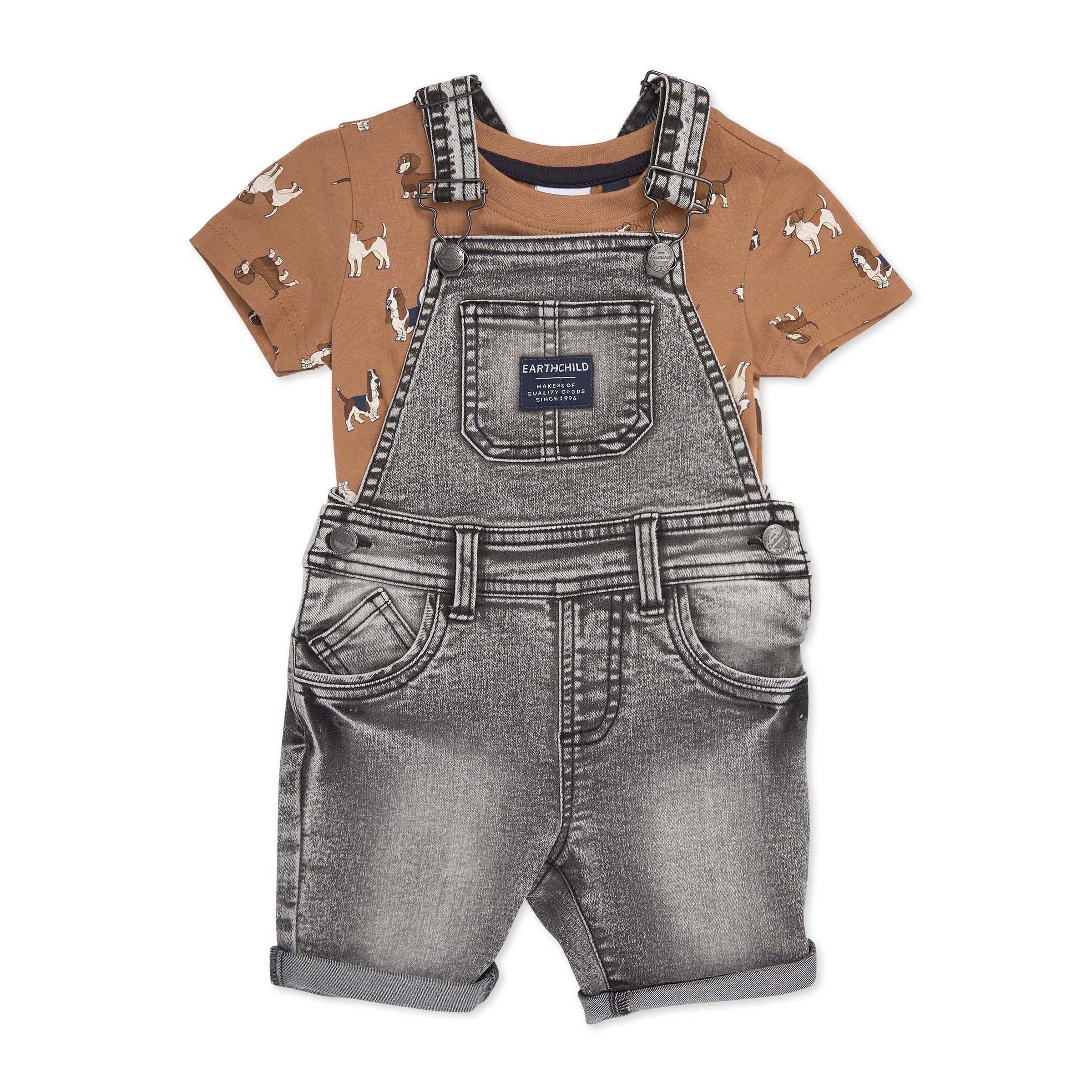 Denim on sale baby dungarees