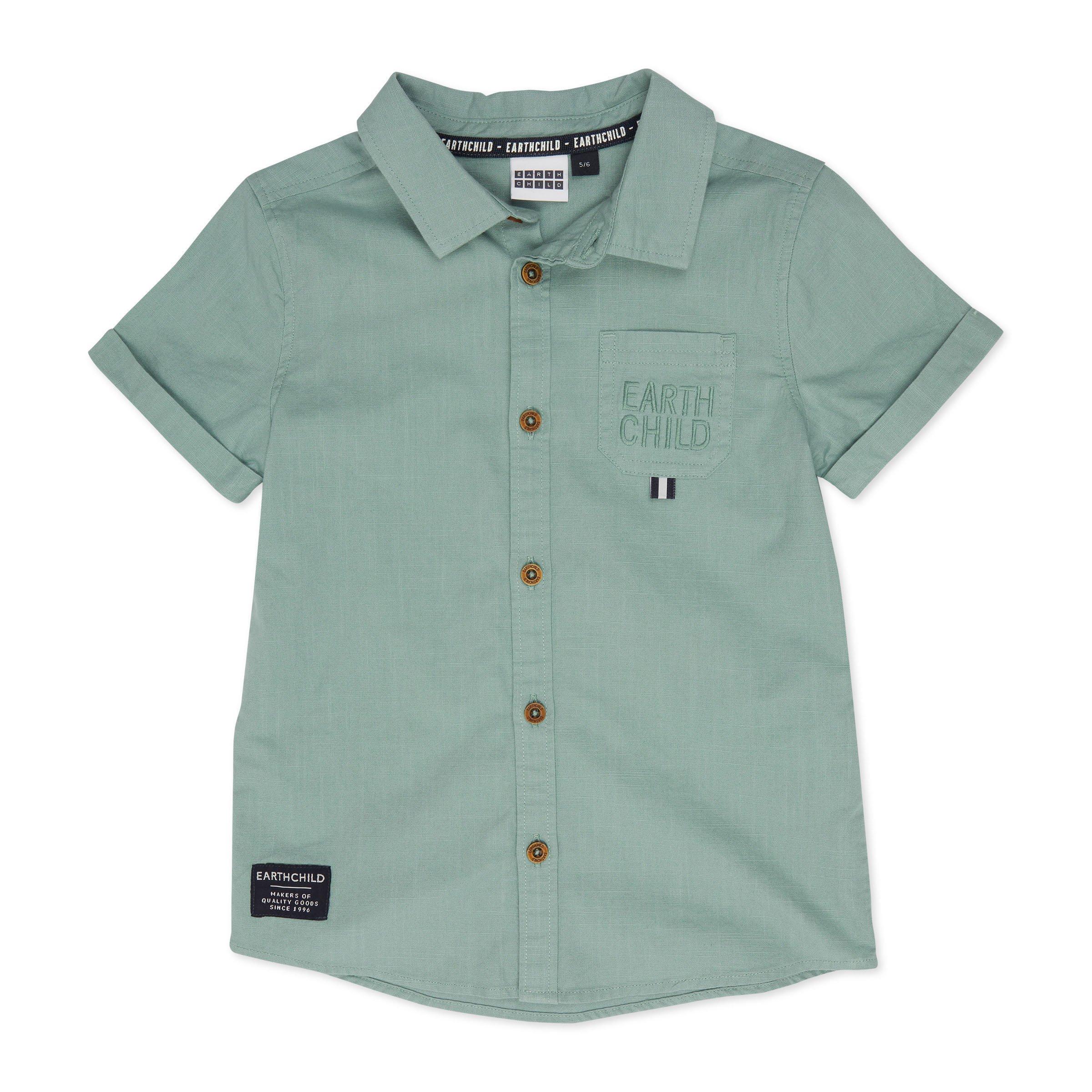 Kid Boy Sage Green Shirt (3111054) Earthchild