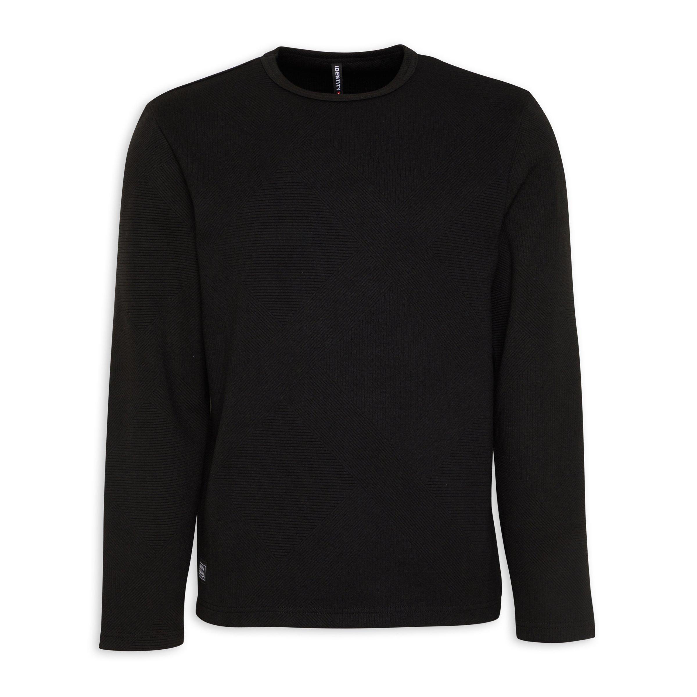 Black Quilted Long Sleeve Tshirt (3113291) Identity