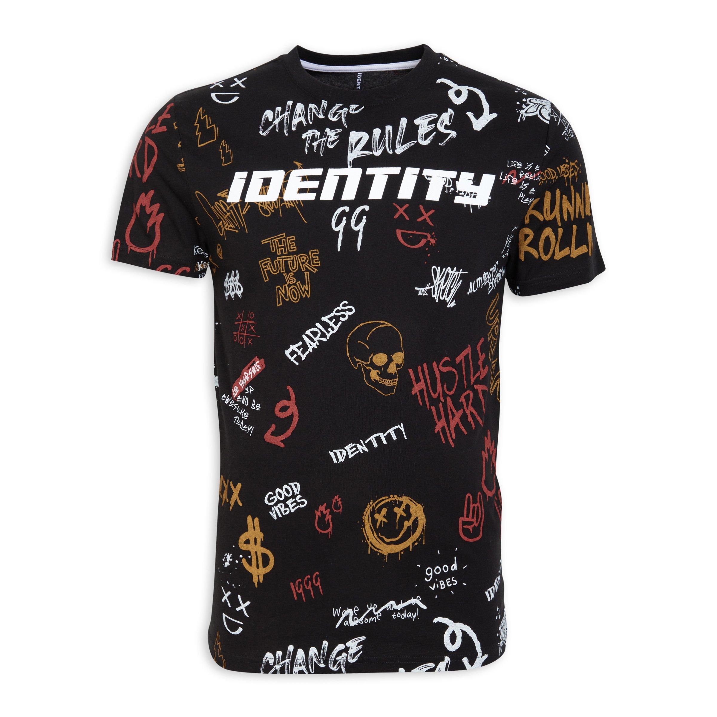 Graffiato T Shirt - Black