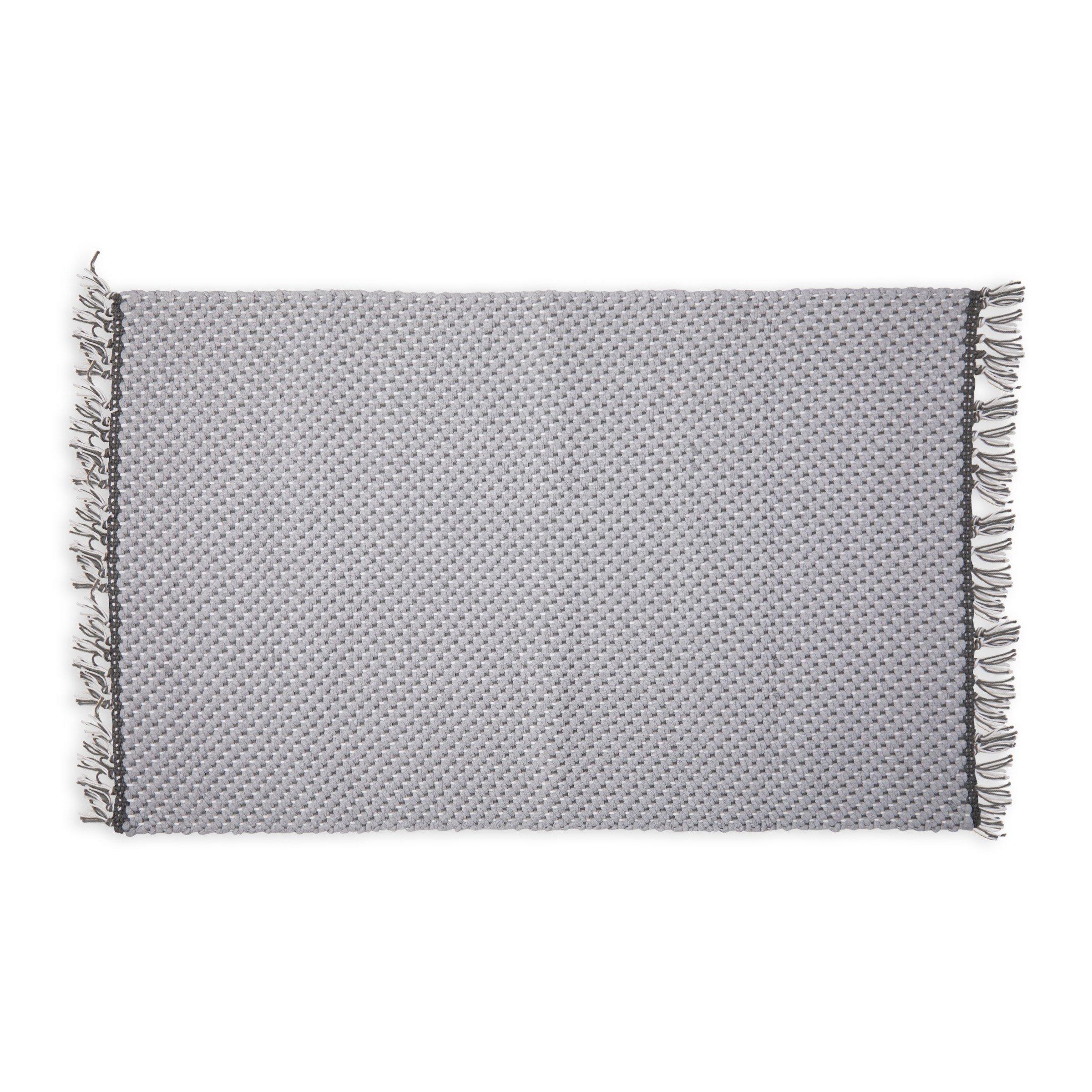 Grey Fringe Bath Mat (3113624) Loads of Living