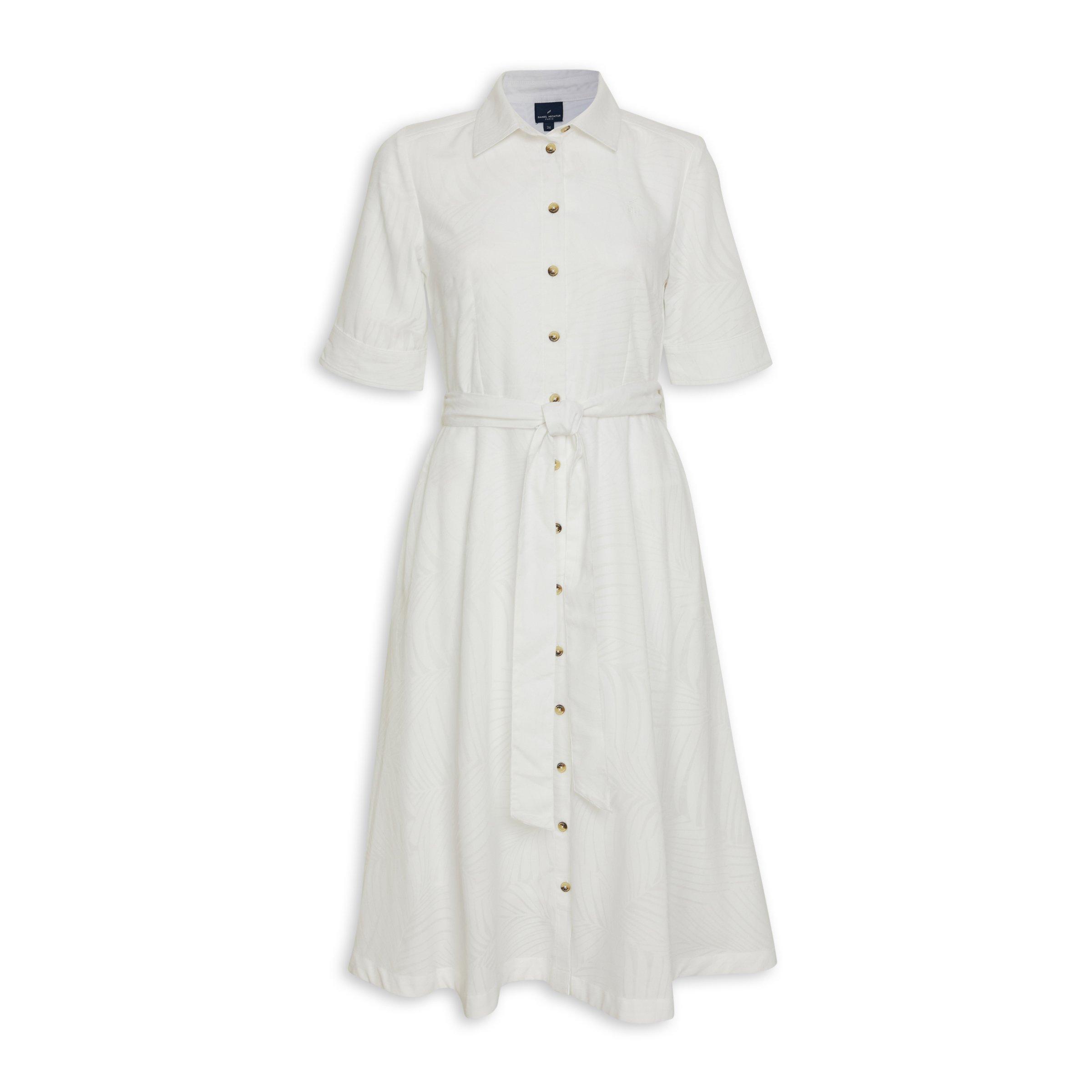 White Belted Shirt Dress 3113685 Daniel Hechter