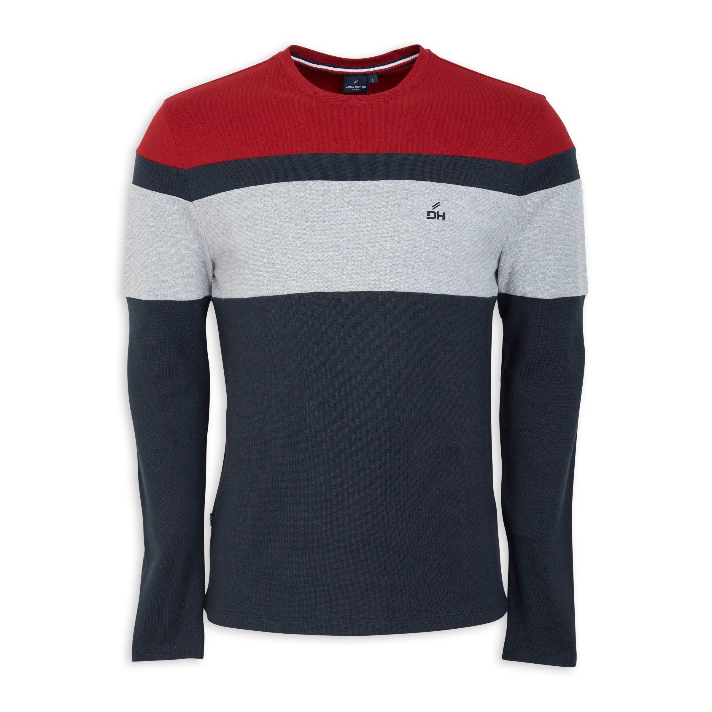 Colourblocked Long Sleeve T shirt 3113805 Daniel Hechter