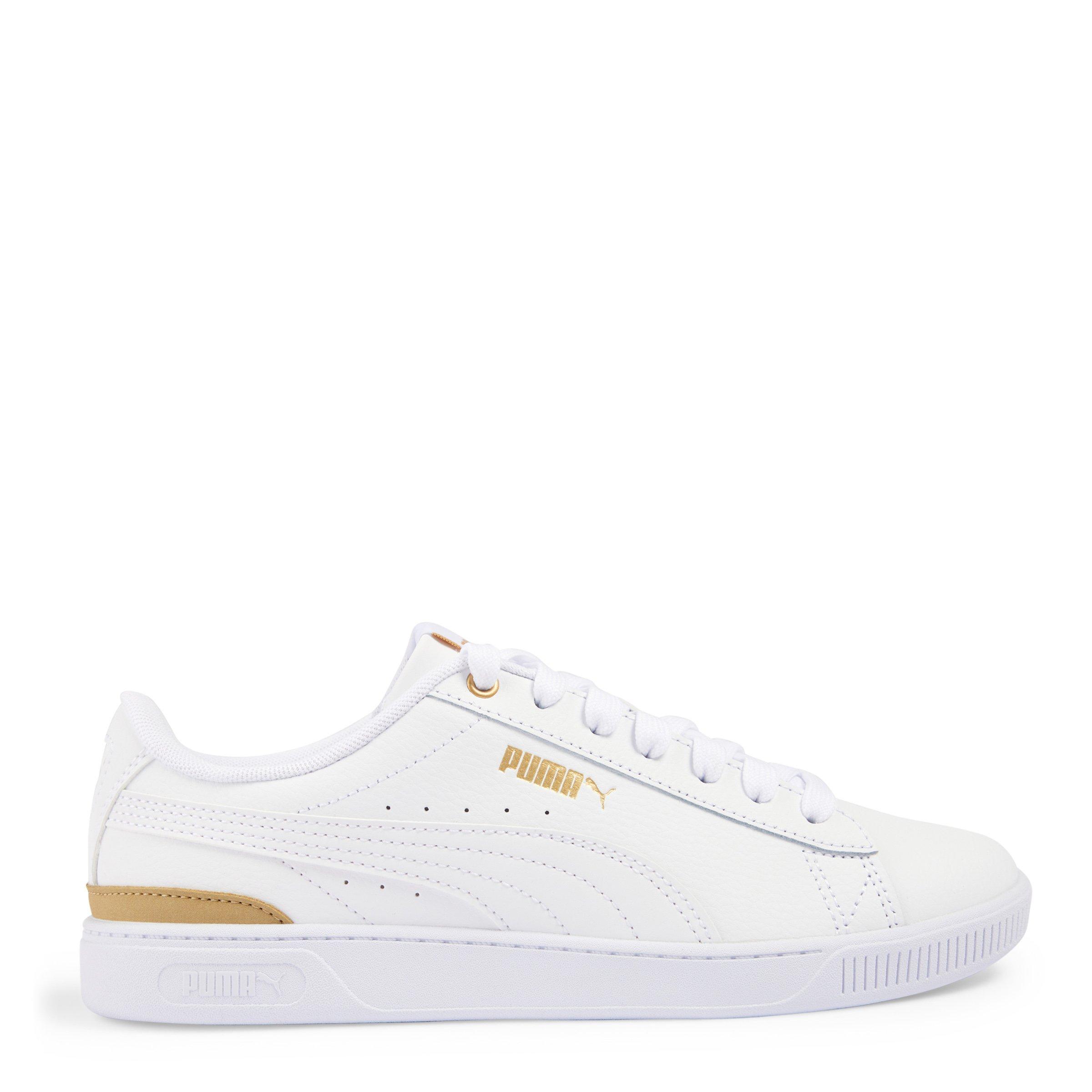 Puma sneakers womens store white and gold