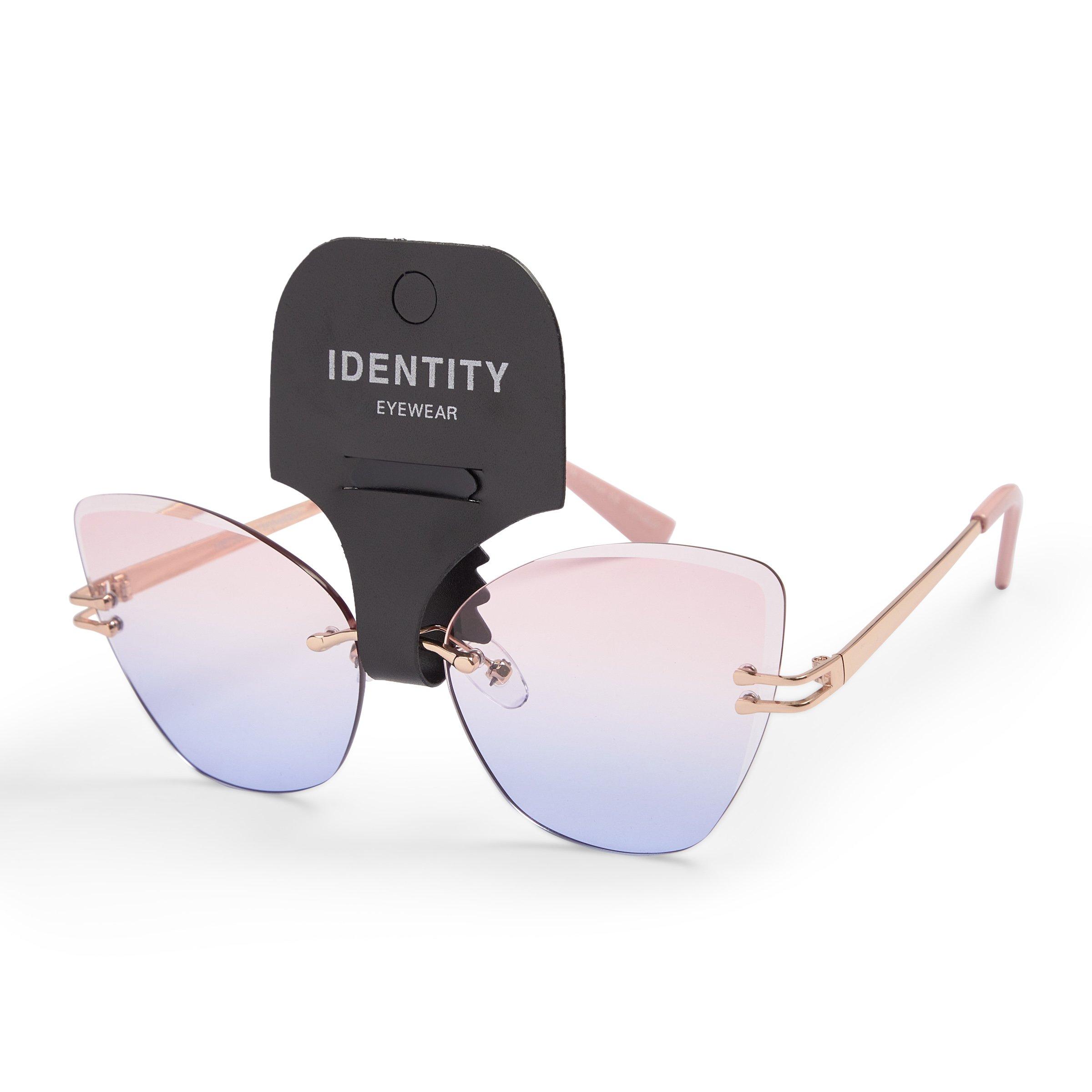 Pink Rimless Catseye Sunglasses 3114647 Identity 