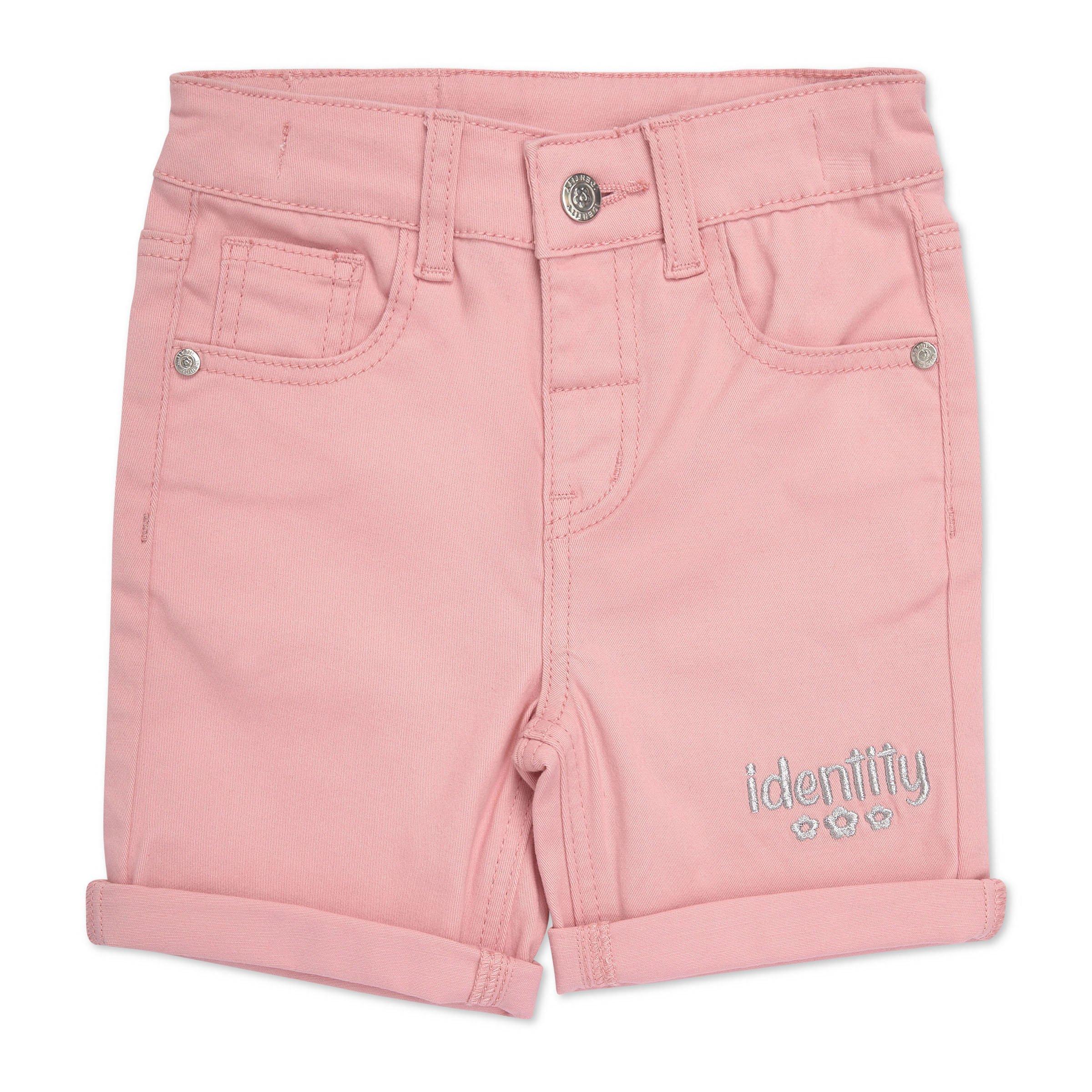 Ladies pink denim on sale shorts