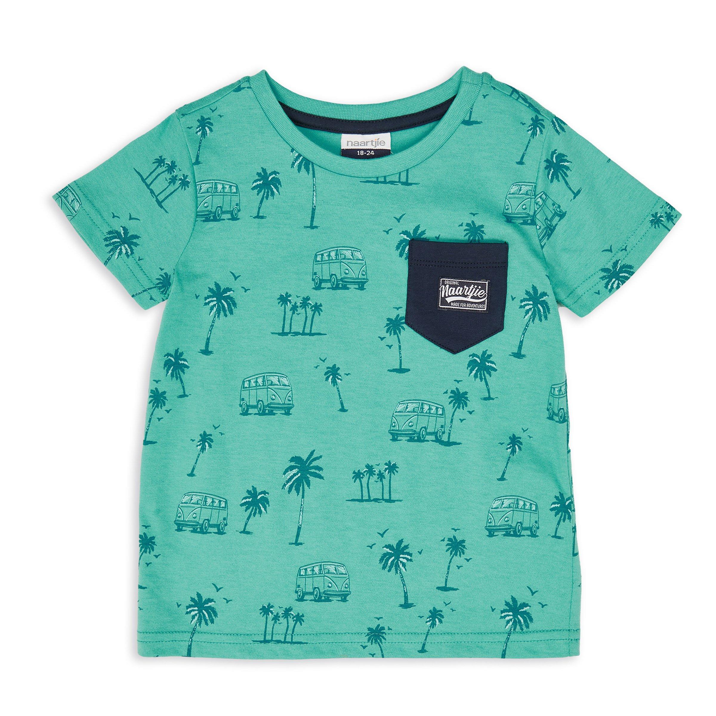 Baby Crew Tee, Aqua Green