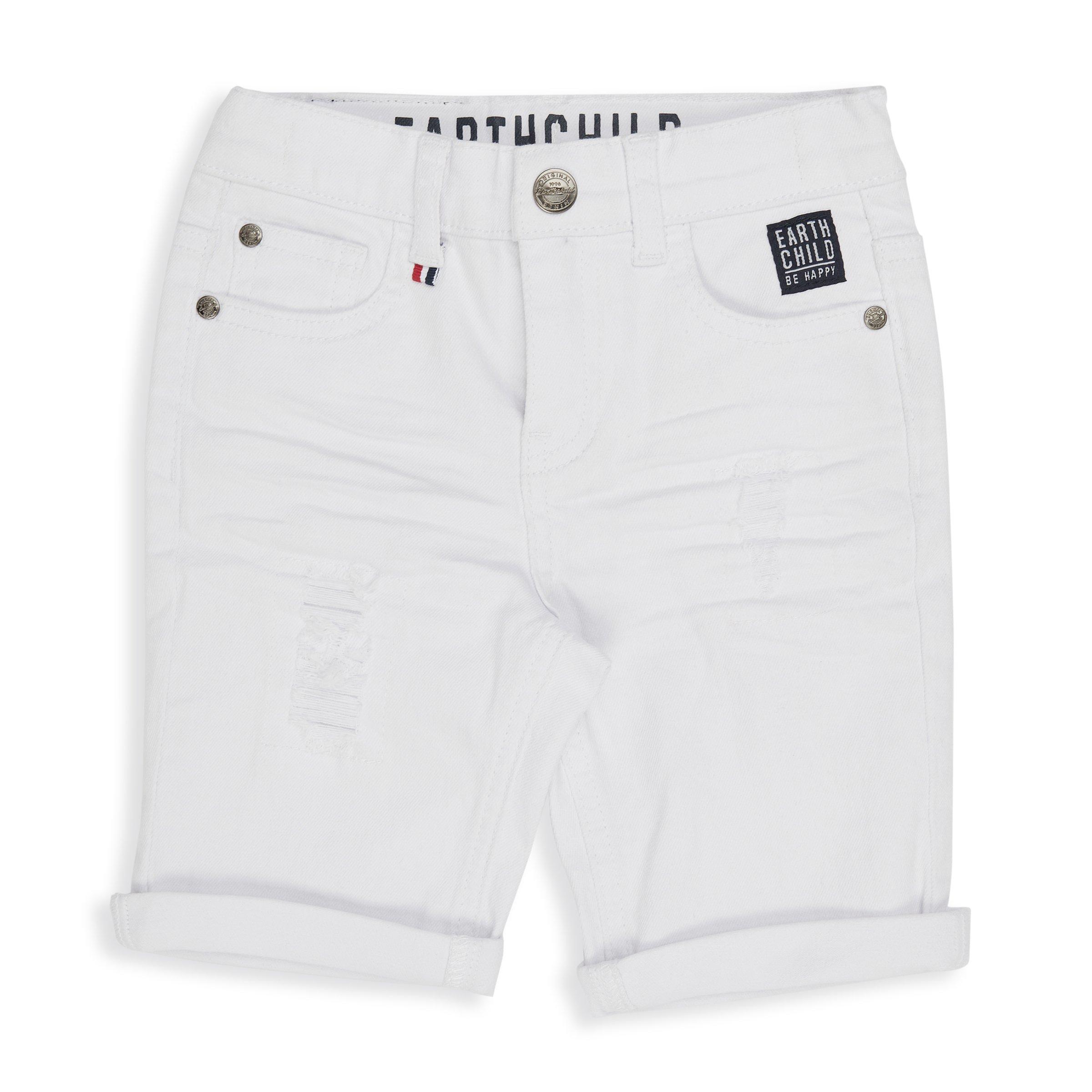 White jean hot sale shorts for kids