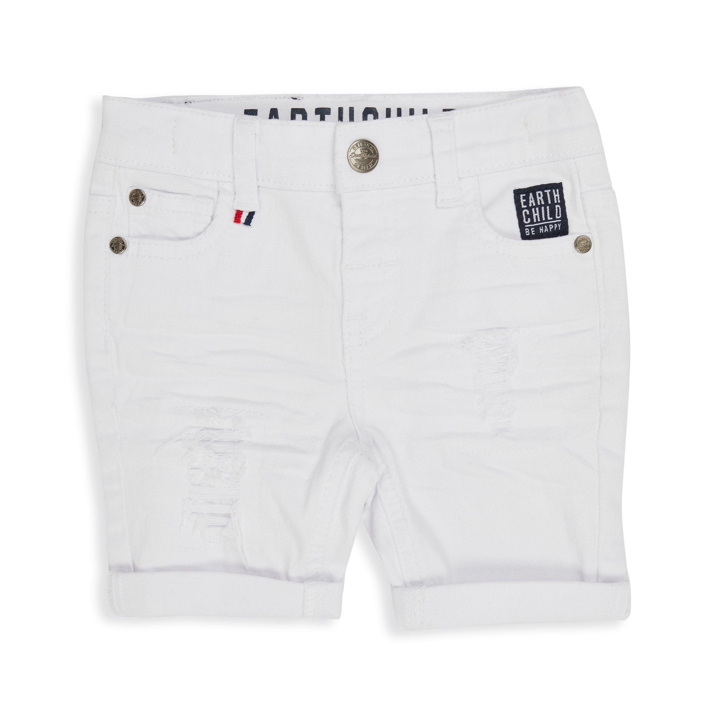 White jean hot sale shorts for boys