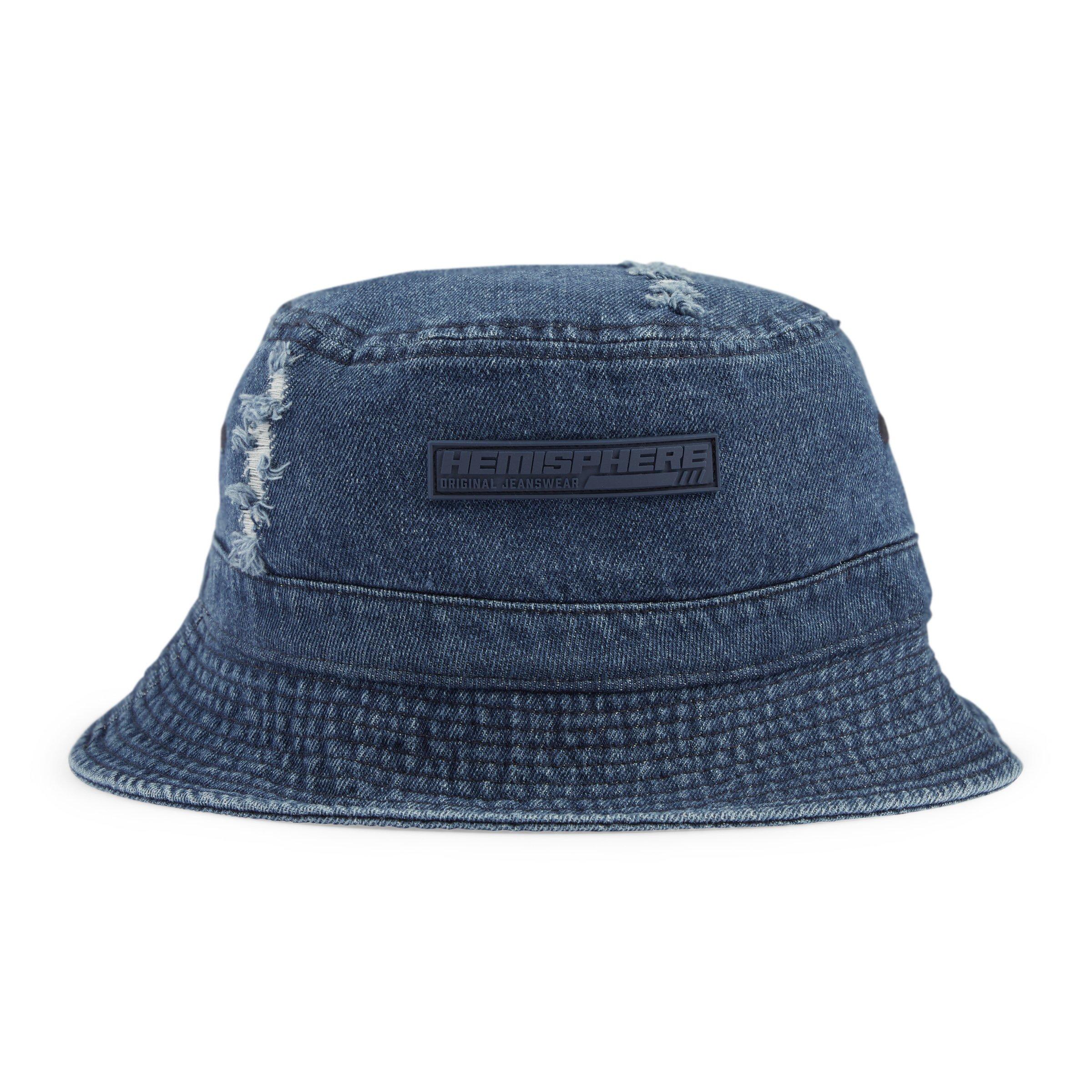 Navy Denim Bucket Hat