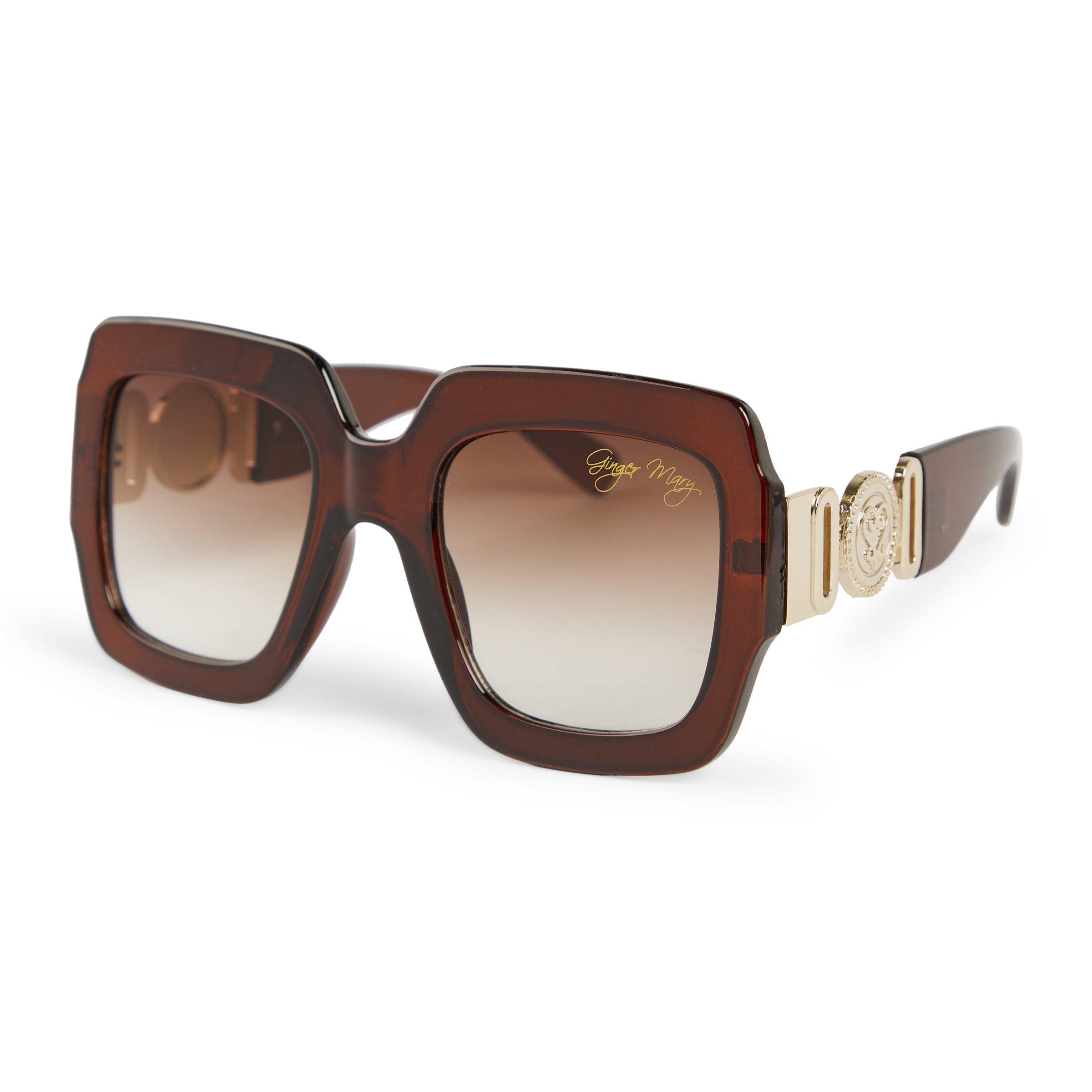 Brown Oversized Sunglasses 3116437 Ginger Mary 