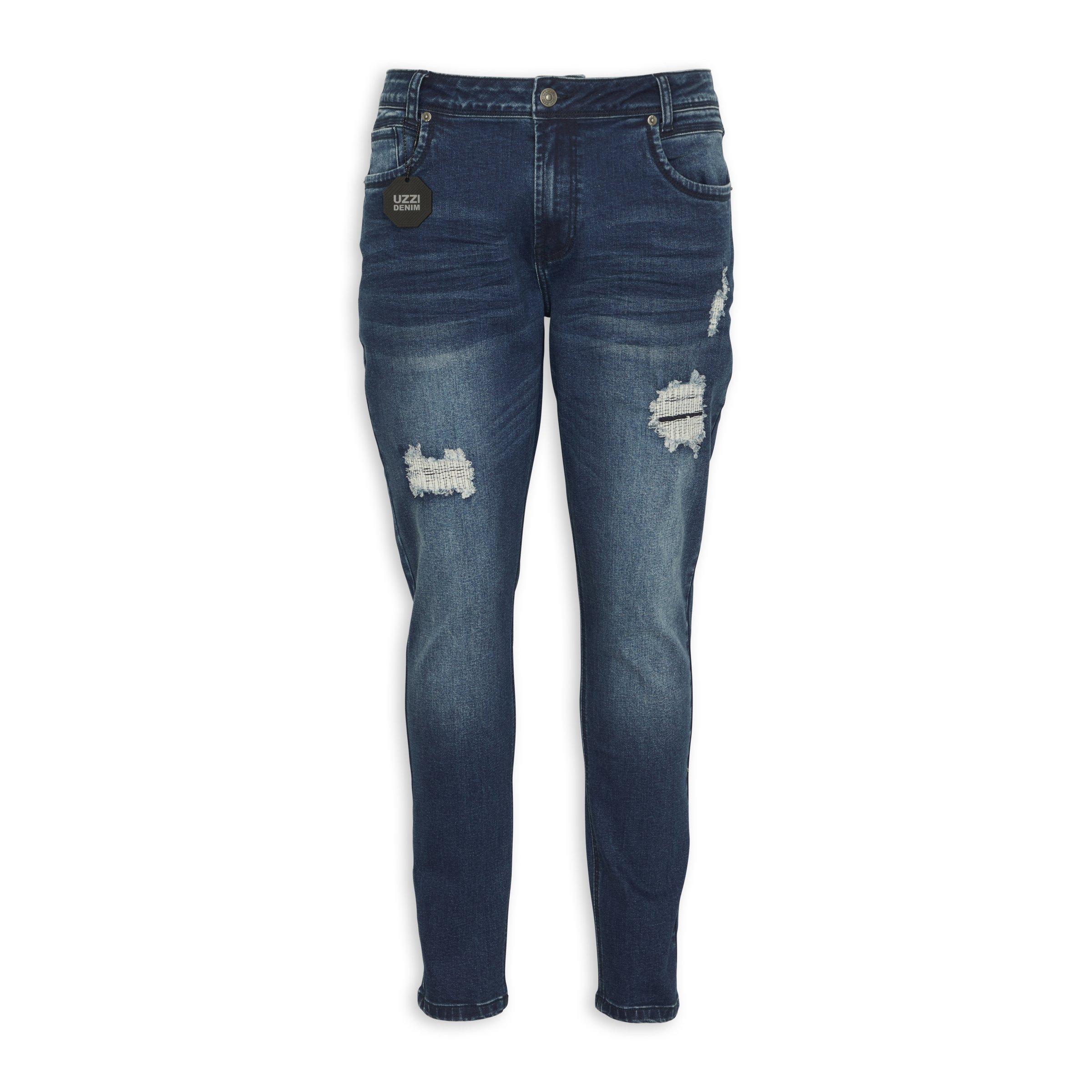 Indigo Ripped Skinny Jeans (3116547) | UZZI