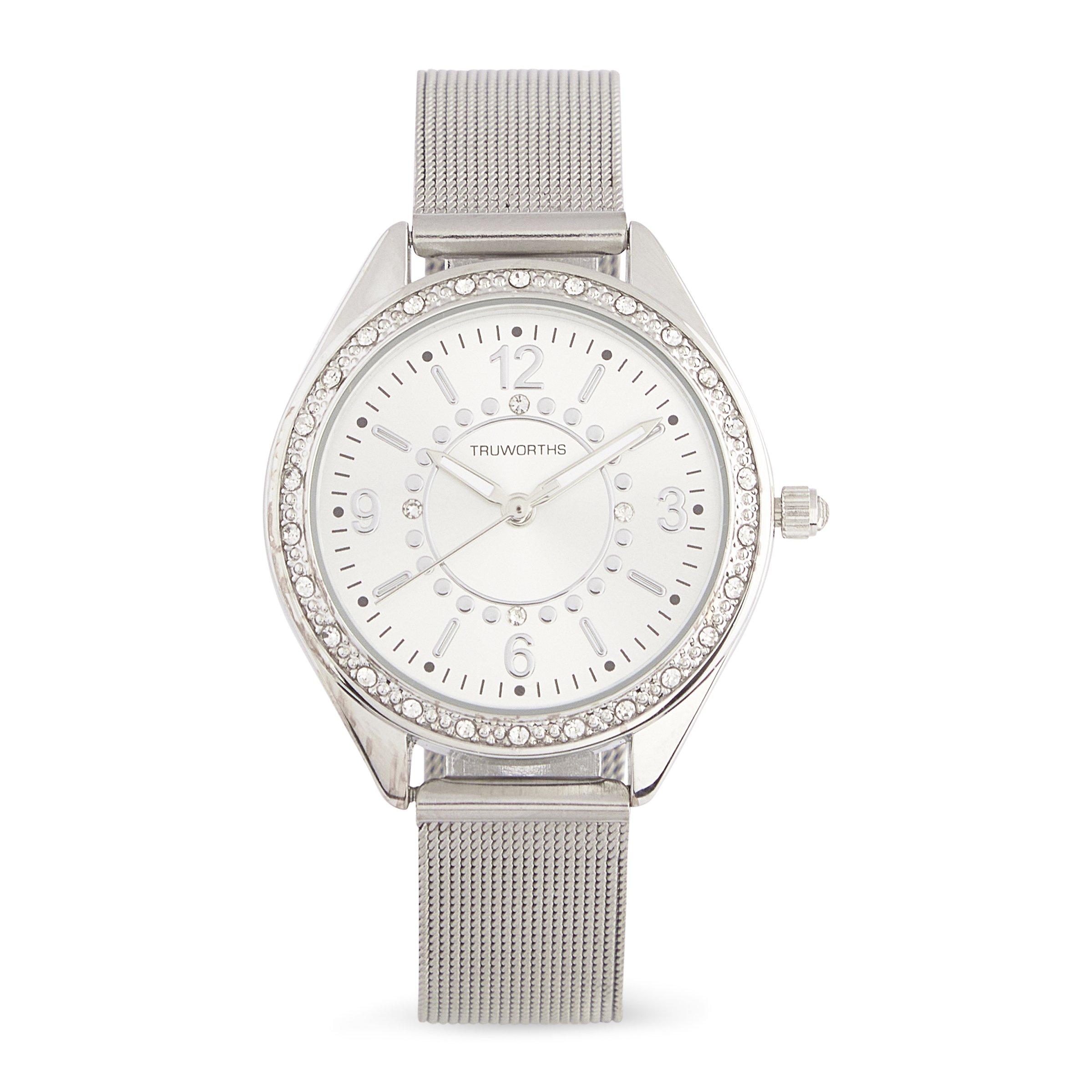 Silver Dial and Mesh Watch (3117653) Truworths
