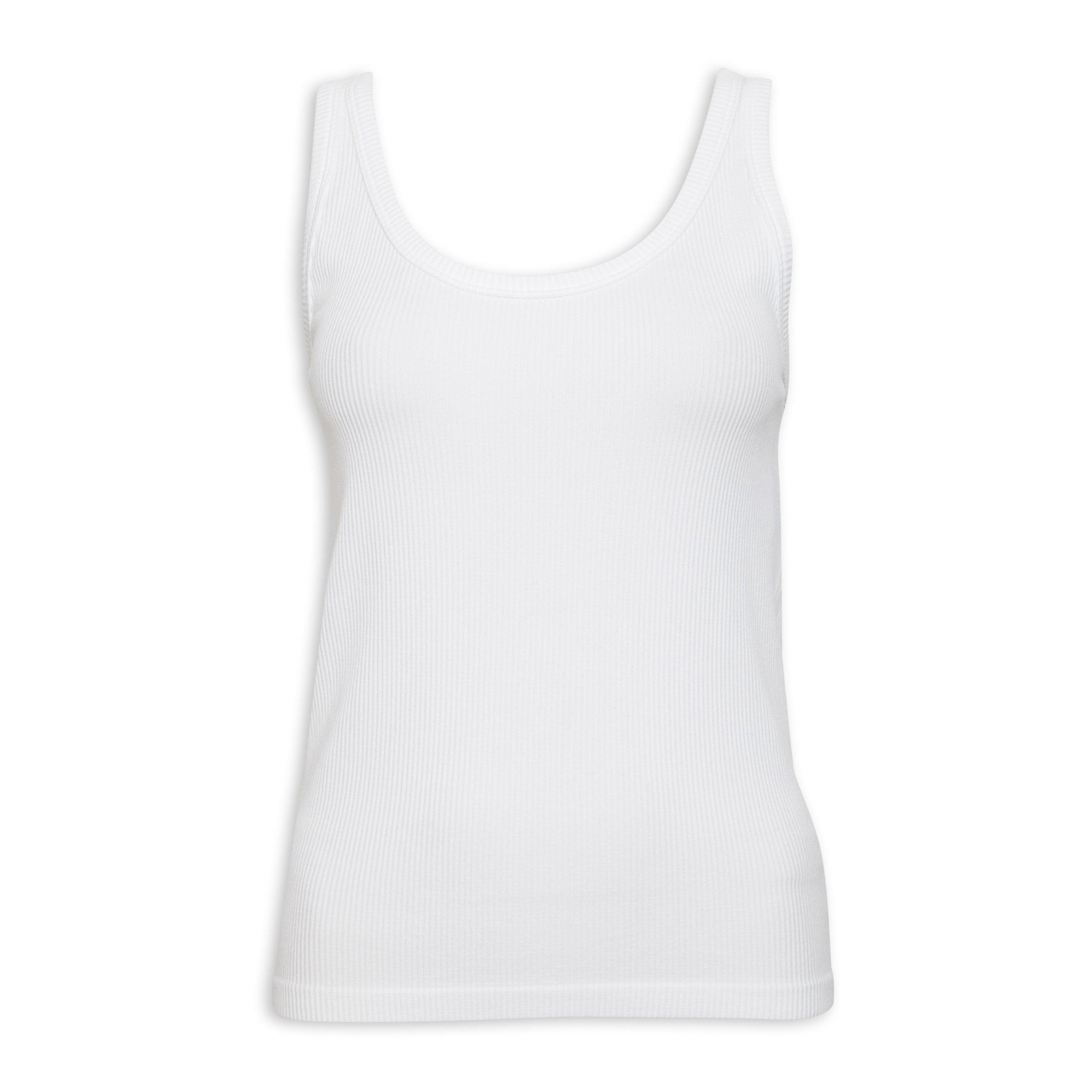 White Seamless Vest