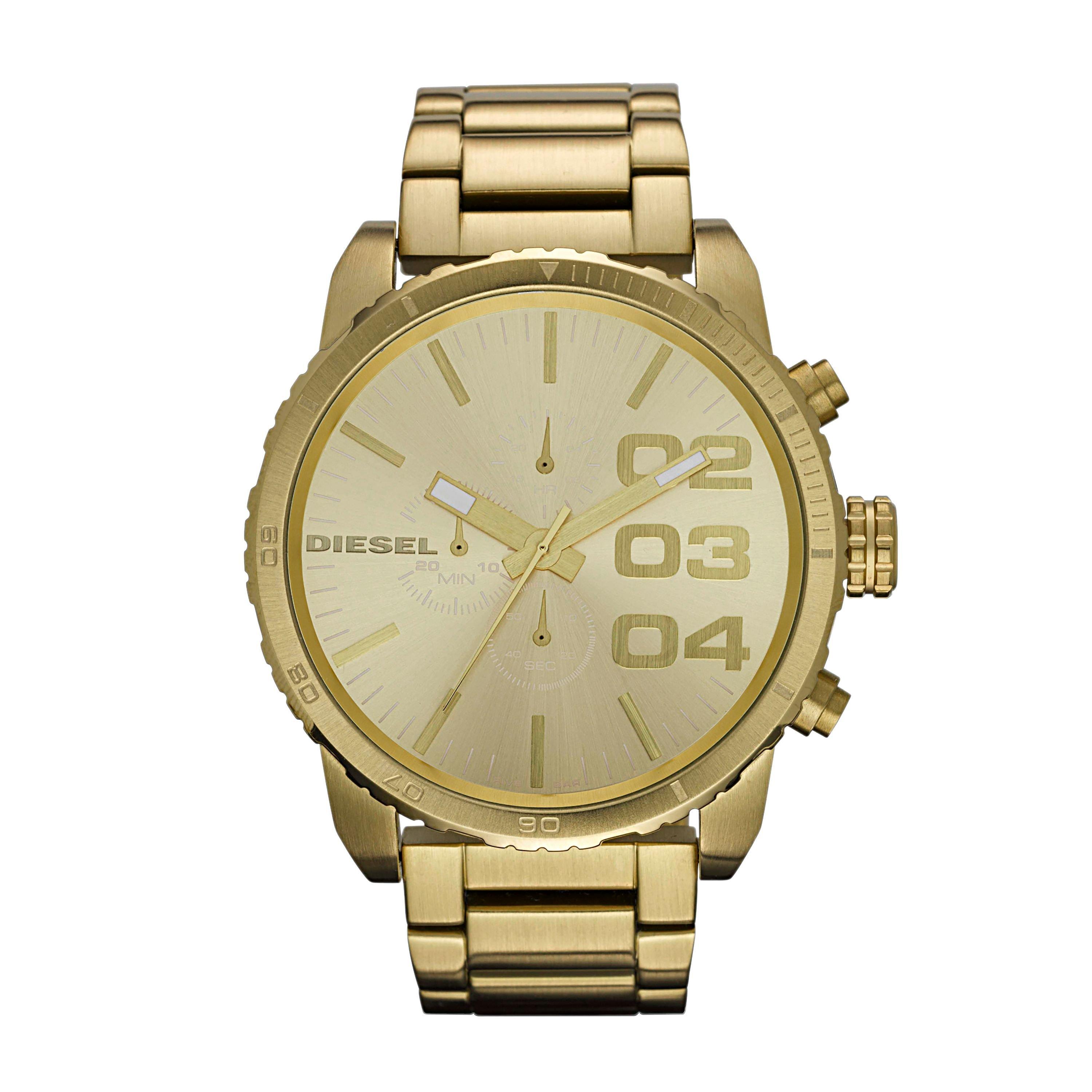 Gold Double Down Metal Watch 3118928 Diesel