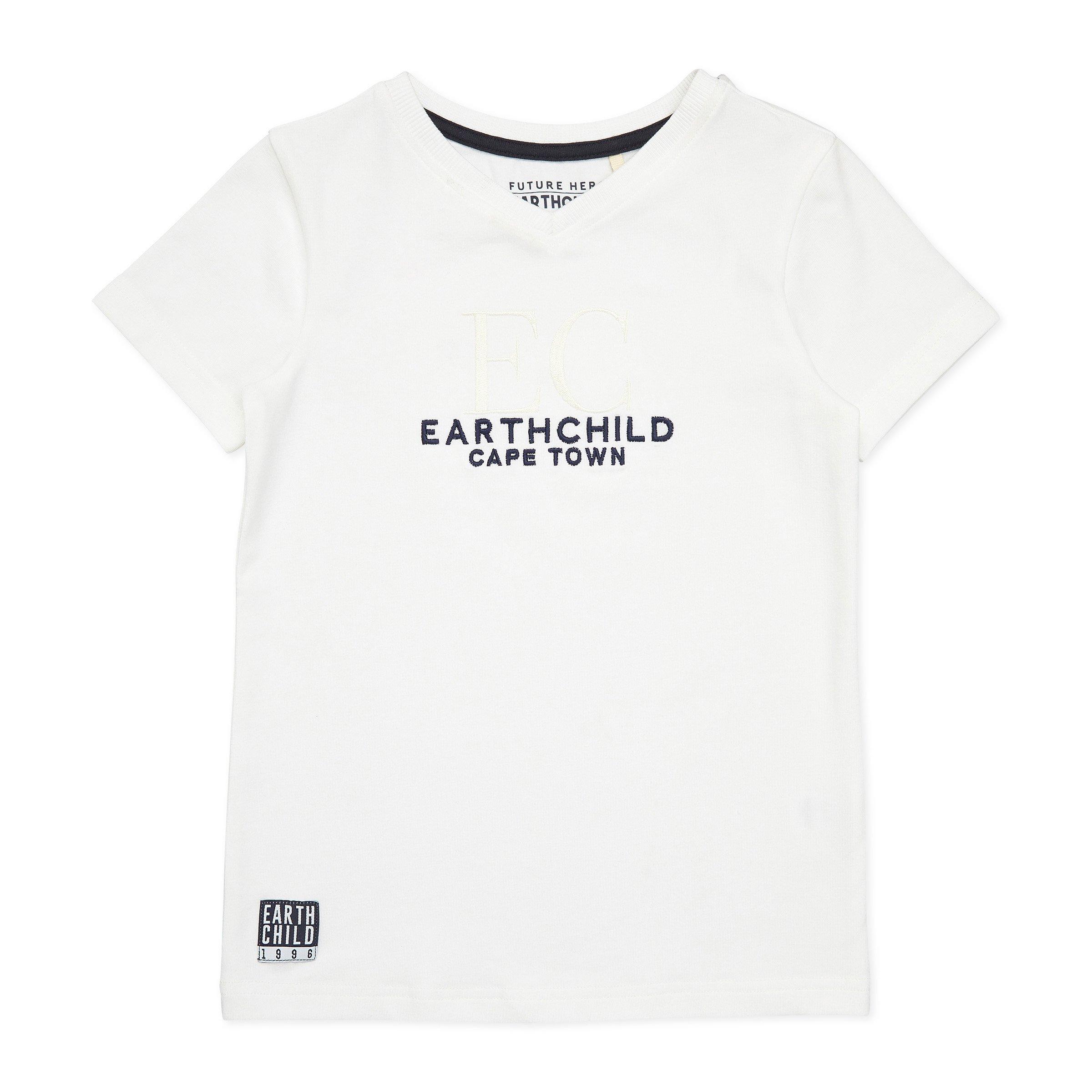 Kid Boy White Tshirt (3119007) Earthchild