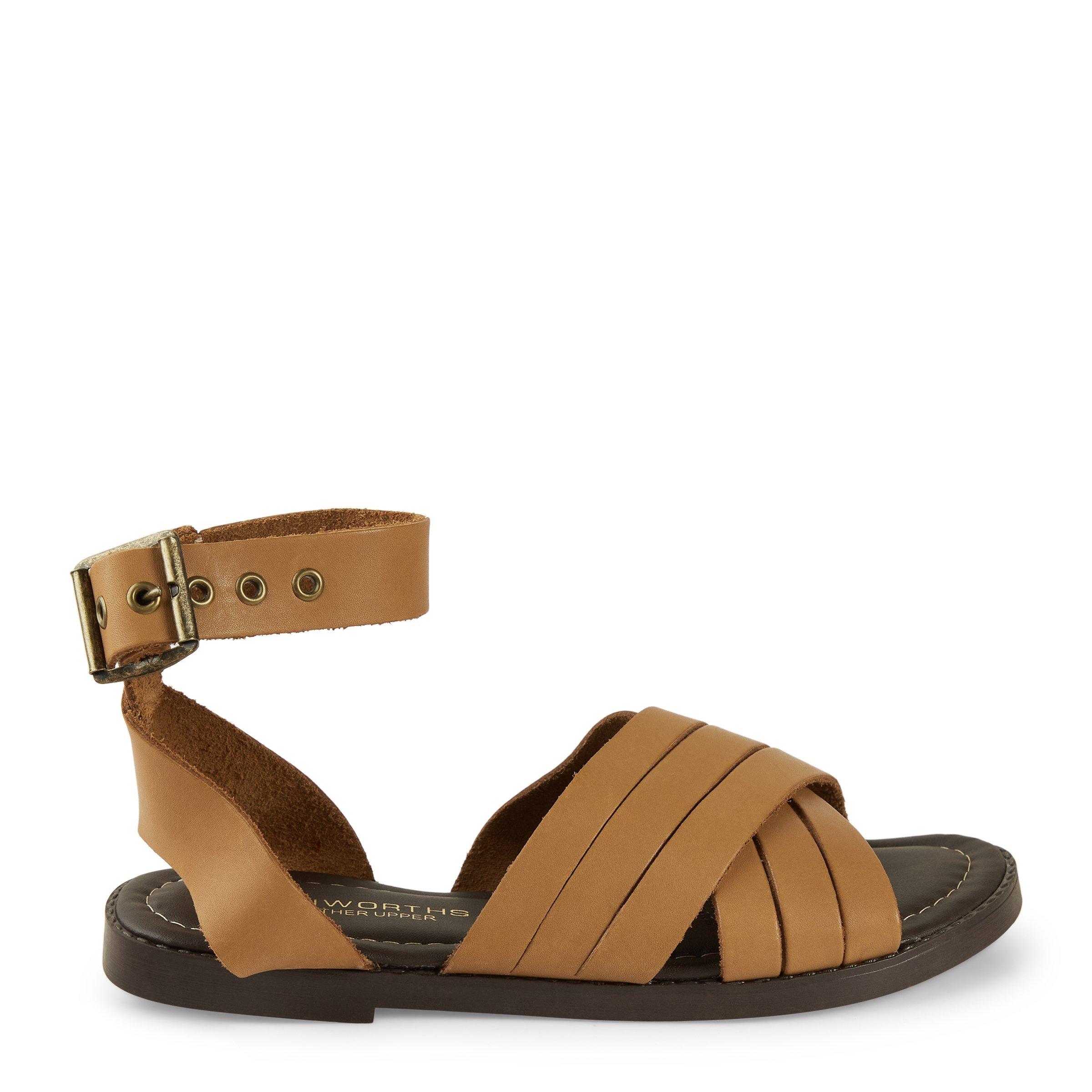 Tan Ankle Strap Sandals (3119891) Truworths