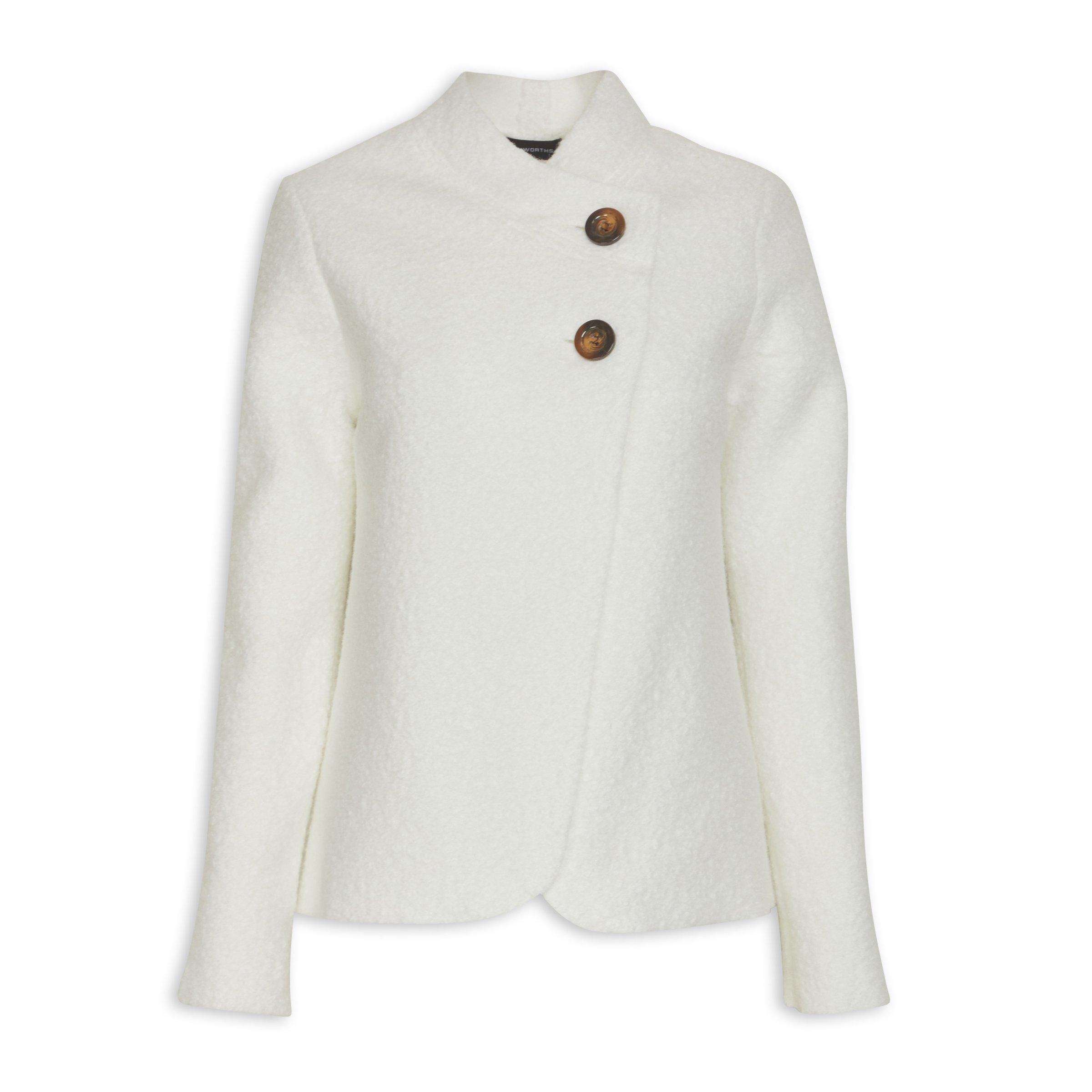 Off White Retro Fit Wrap Jacket (3119928) Truworths