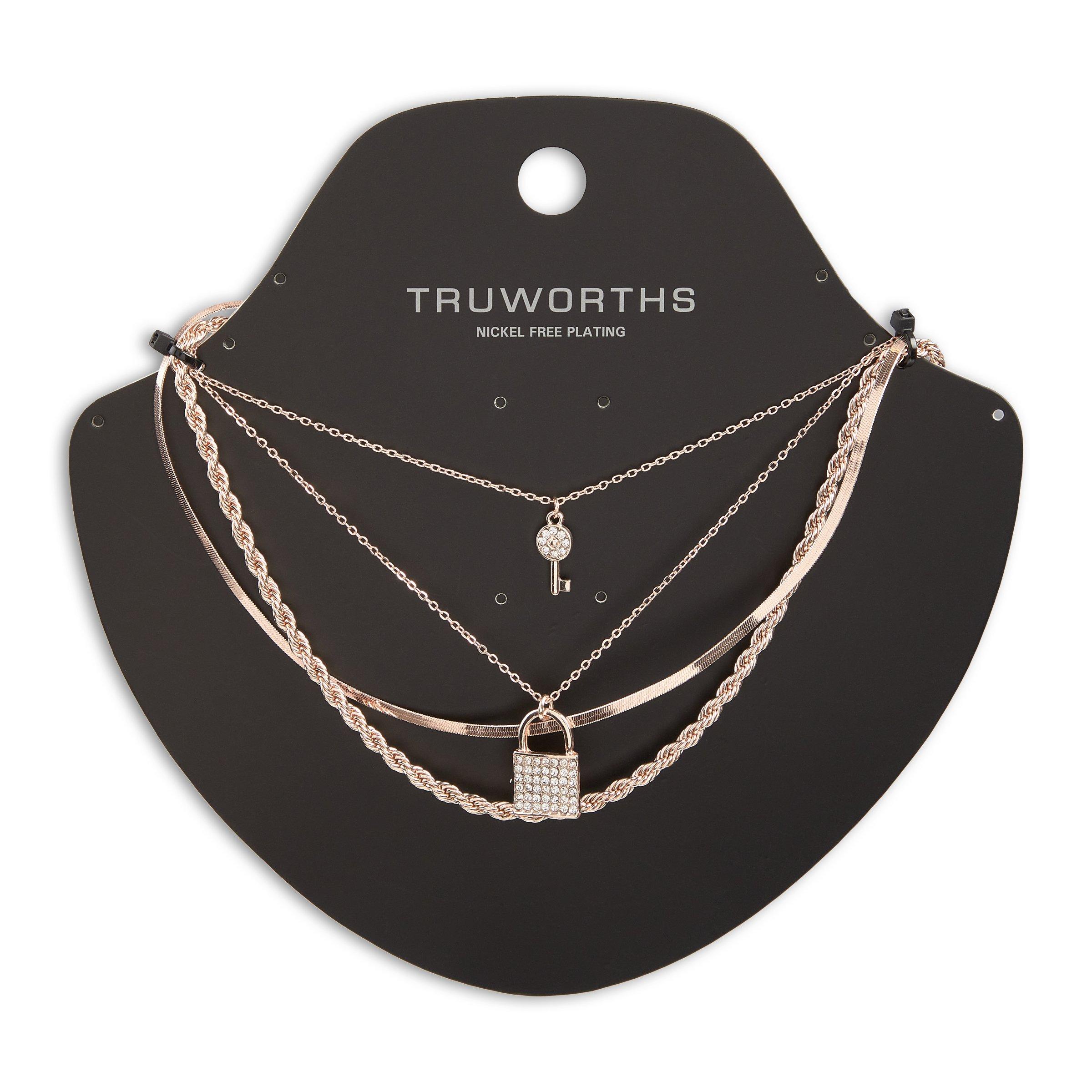 Rose Gold Chain Set 3120253 Truworths