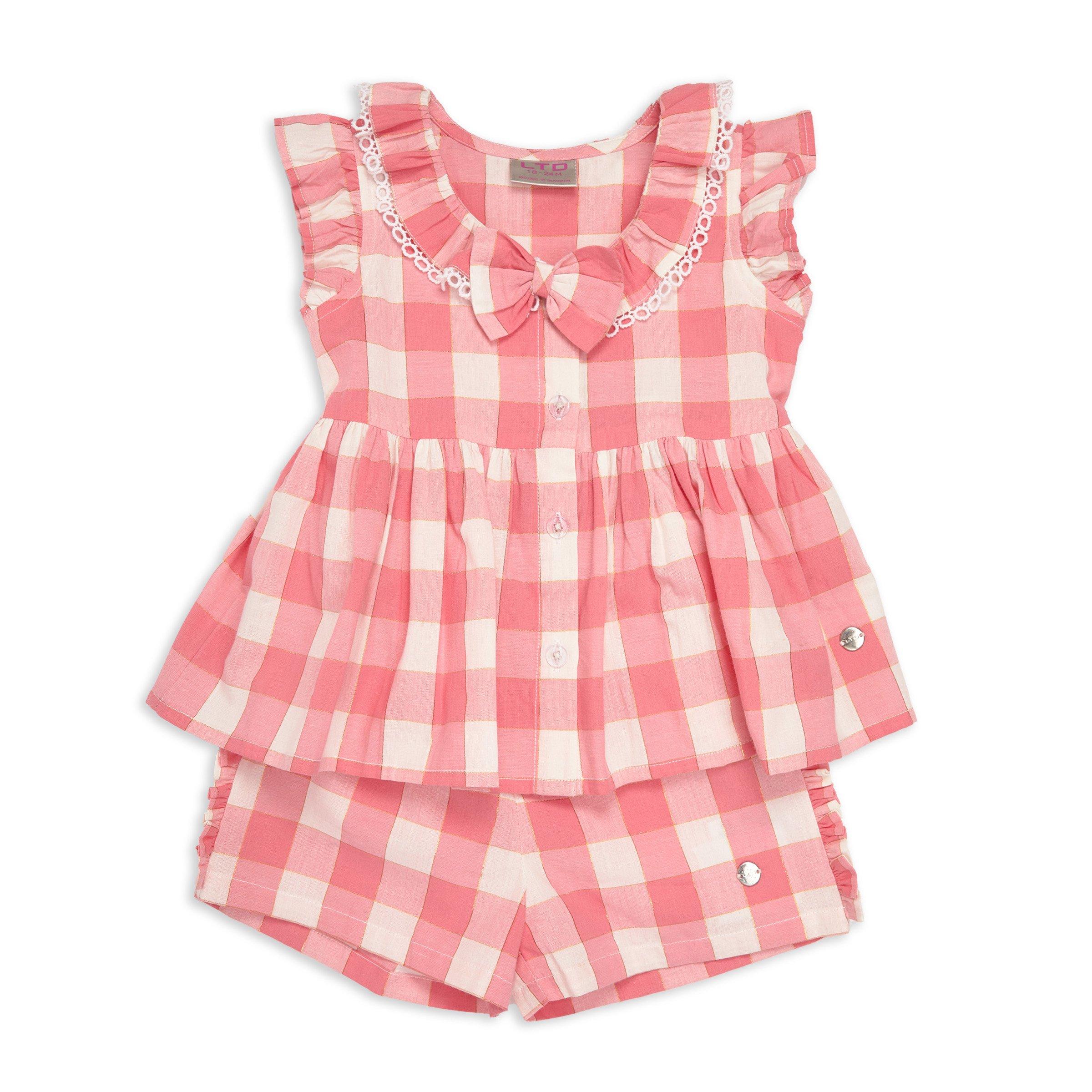 Peche Check Shorts - Baby