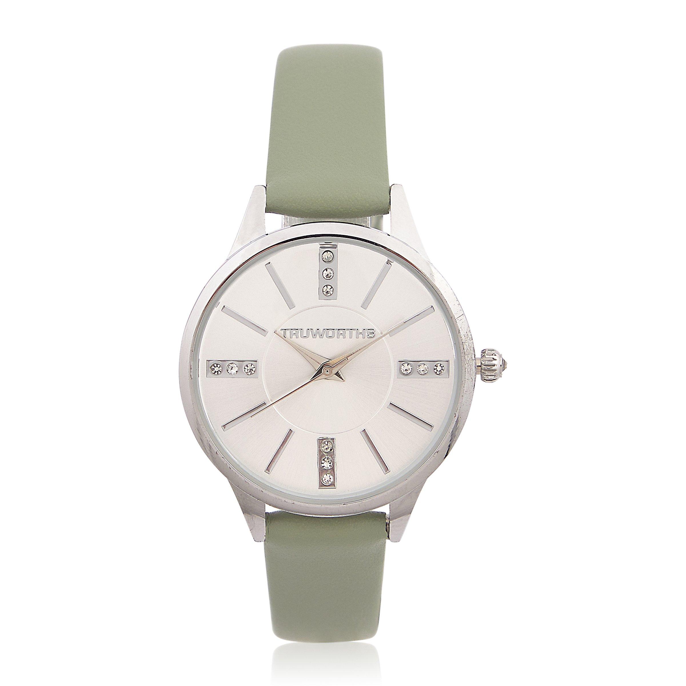Sage and Silver PU Watch (3120791) Truworths
