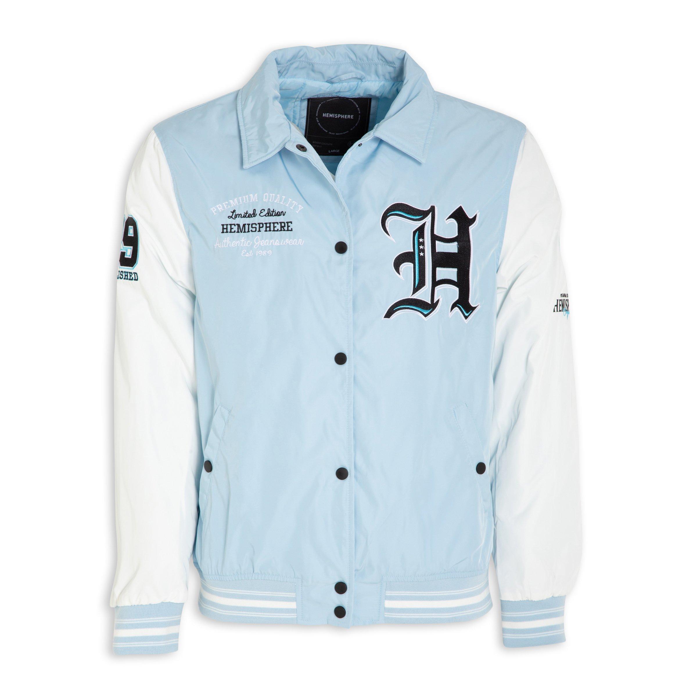 Blue Varsity Bomber Jacket 3121239 Hemisphere 8884