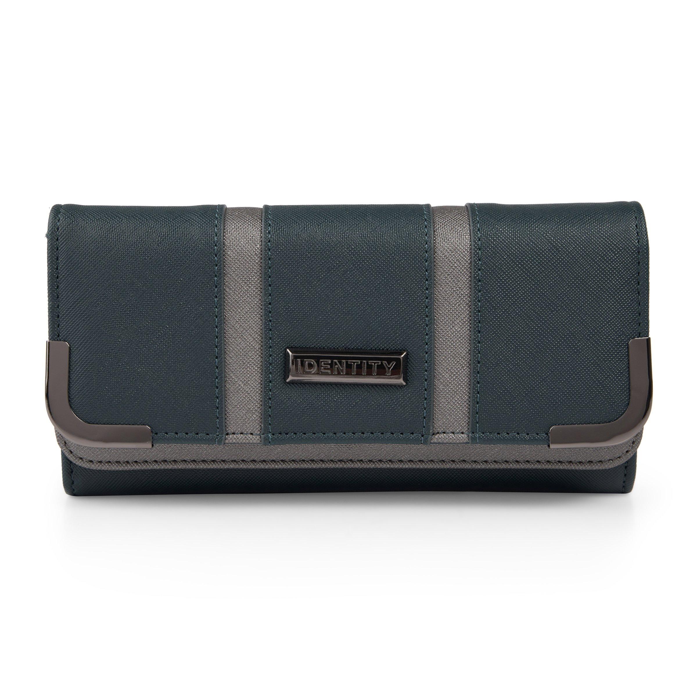 Teal Double Flap Purse