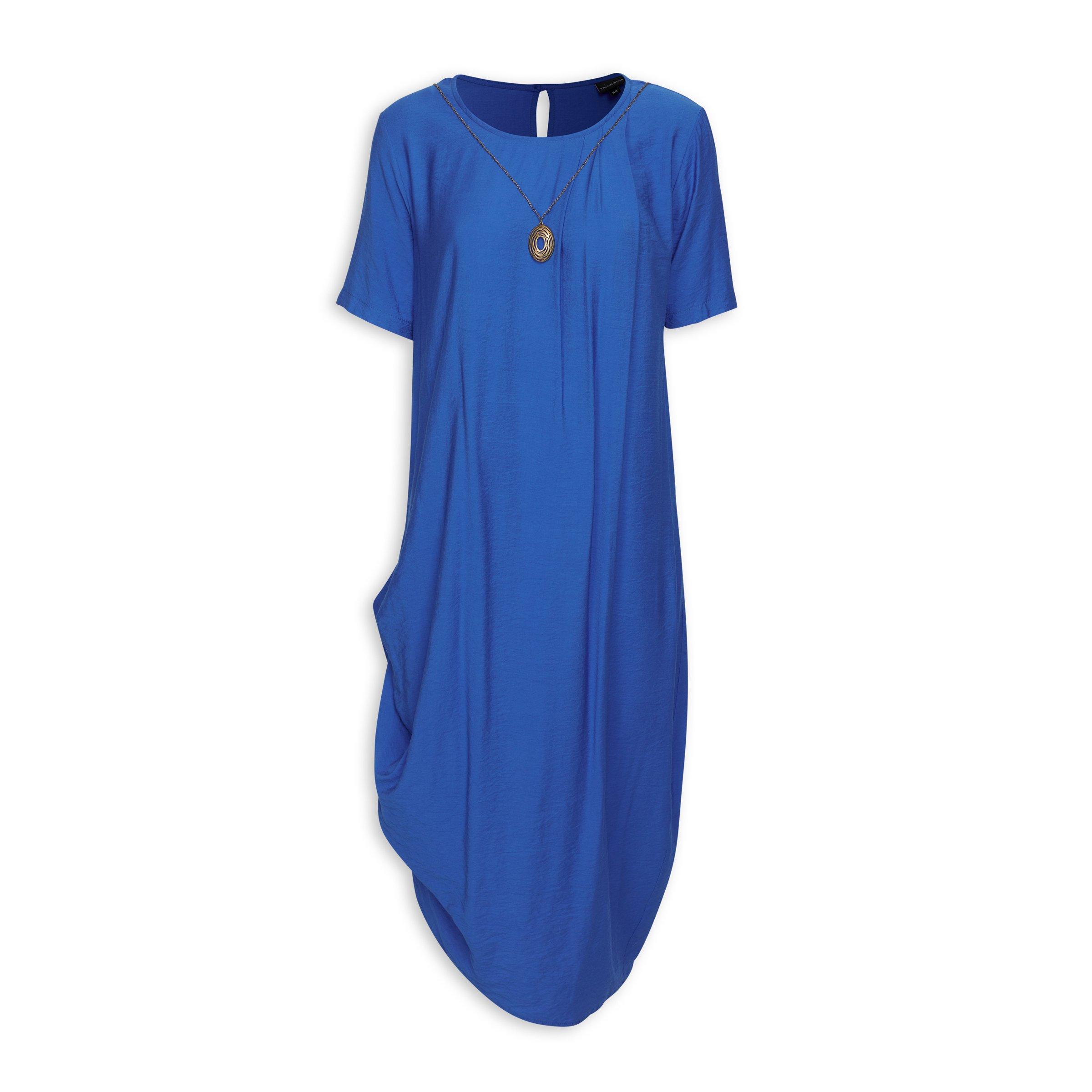 Blue Sheath Dress With Necklace (3122228) Truworths