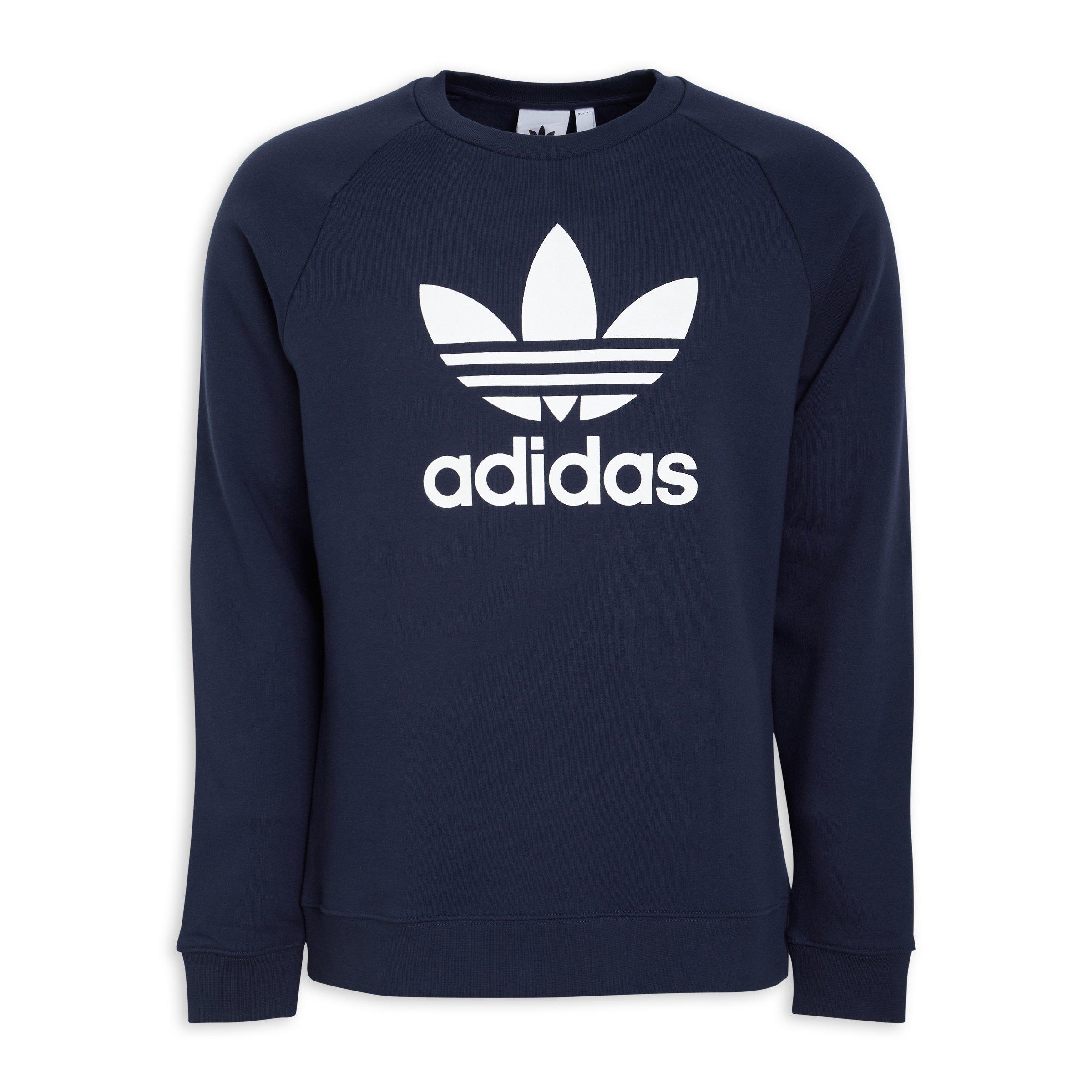 Adidas trefoil crew sweater on sale