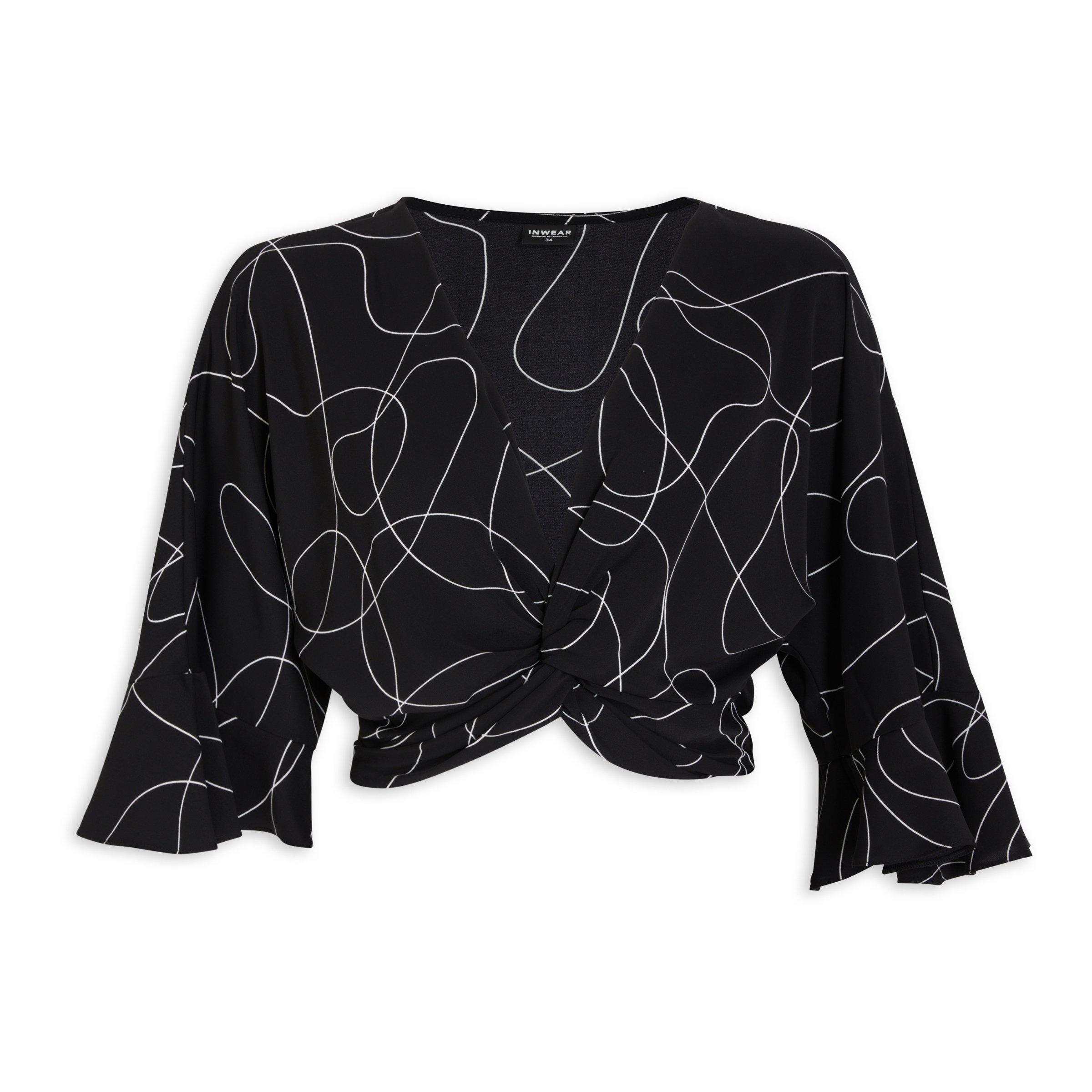 3020327 Blue Wrap Blouse main image 1