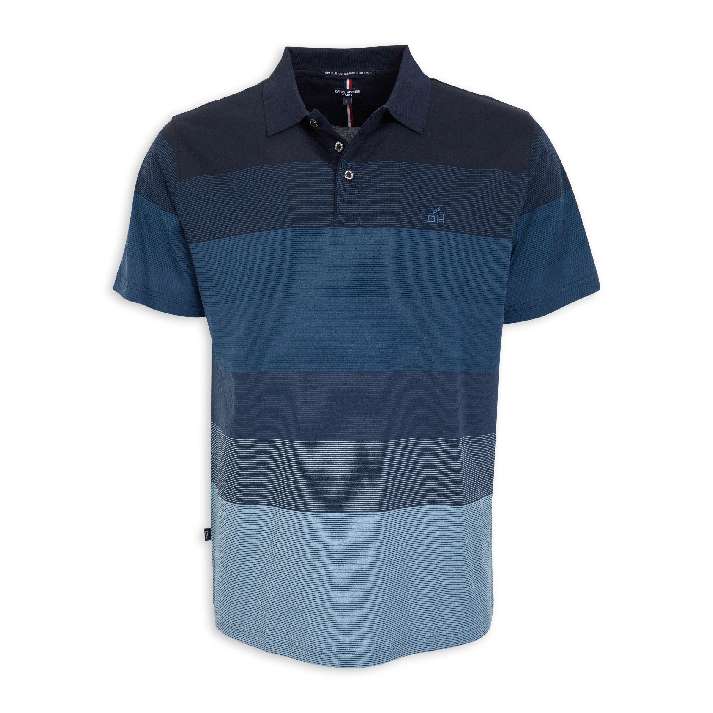 Blue Stripe Golfer Shirt