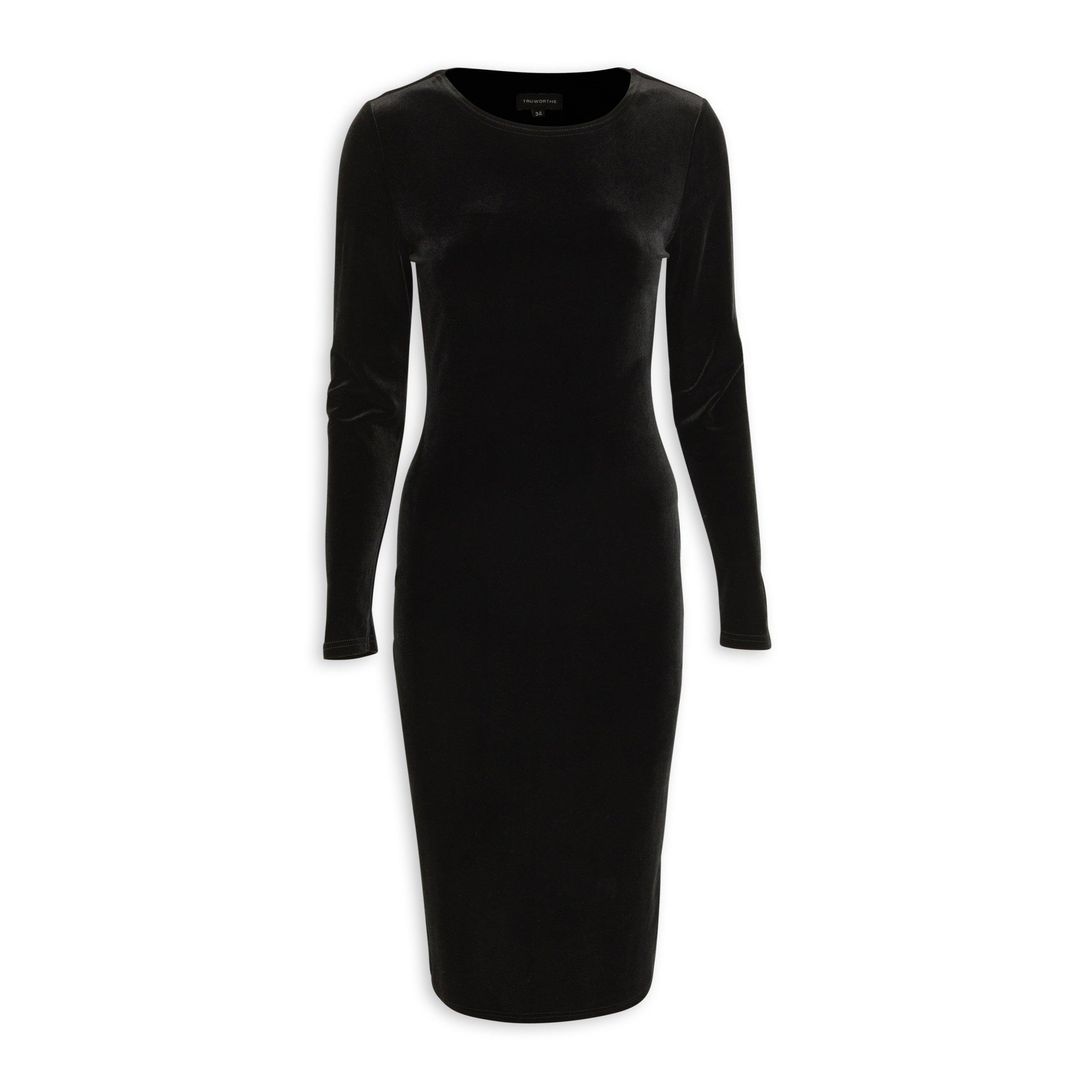 Vivo Basic Double Layered High Cowl Bodycon - Black