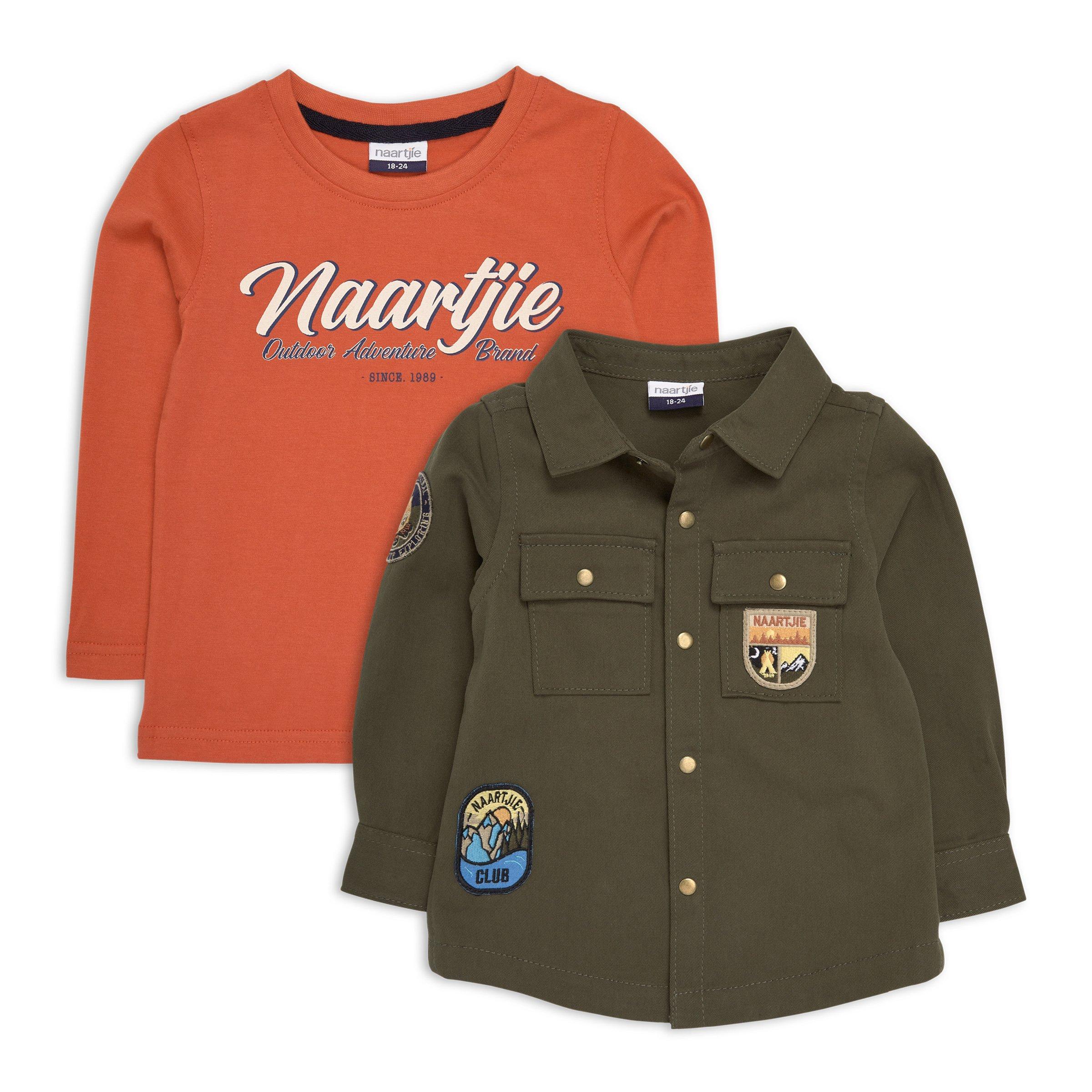 2pack Baby Boy Tshirt & Shacket (3124566) Naartjie