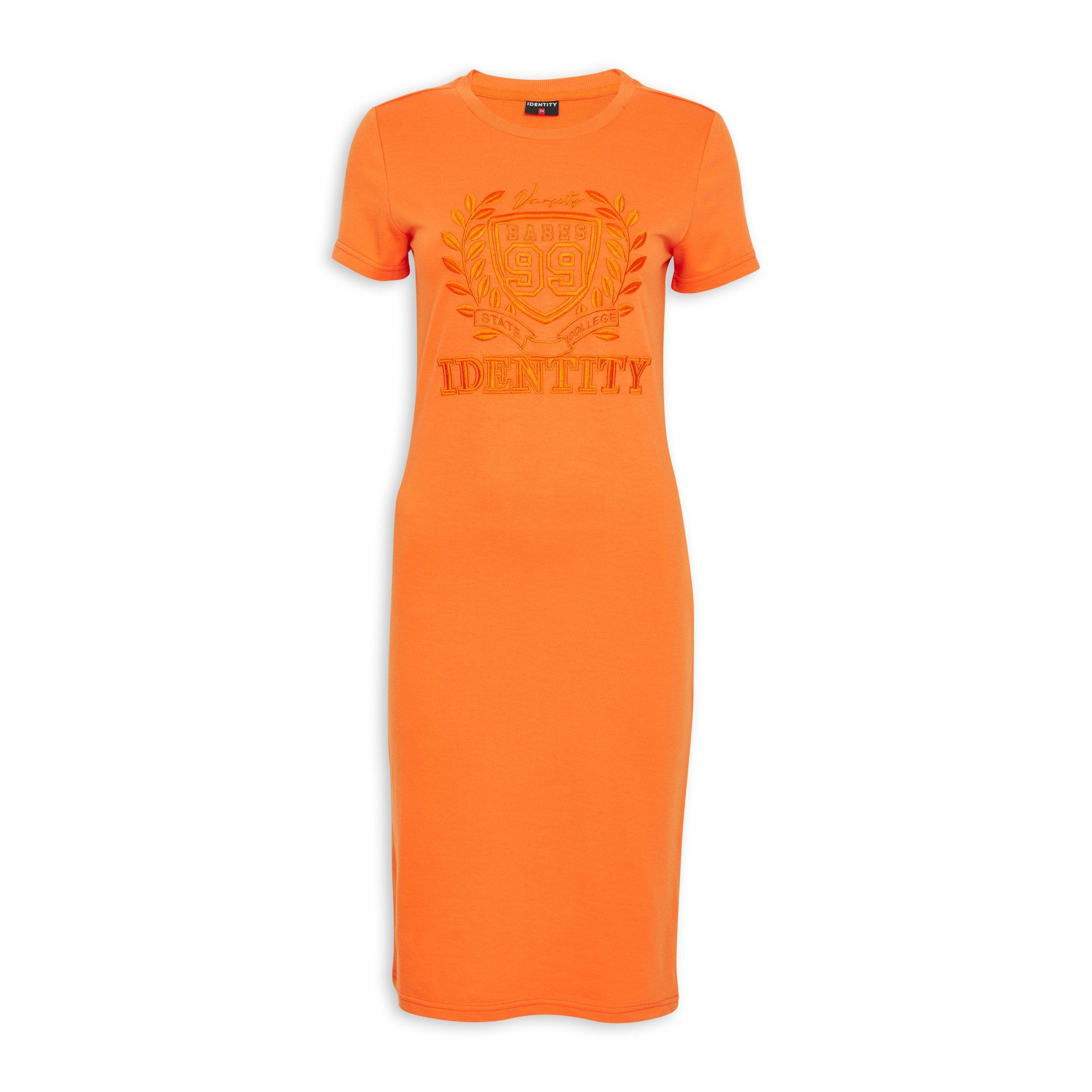 Orange colour dress online hotsell