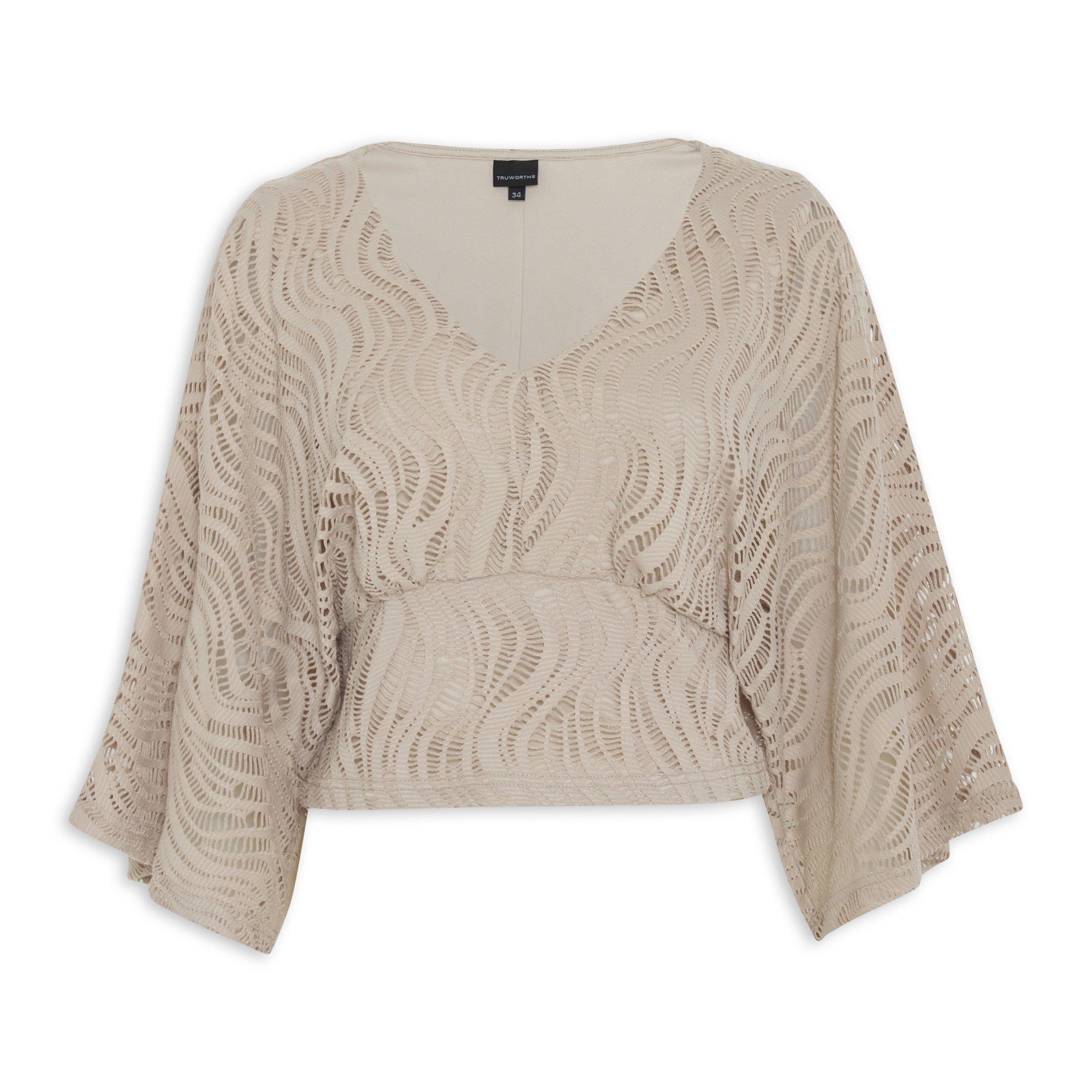 Twisted Lace Knit Top