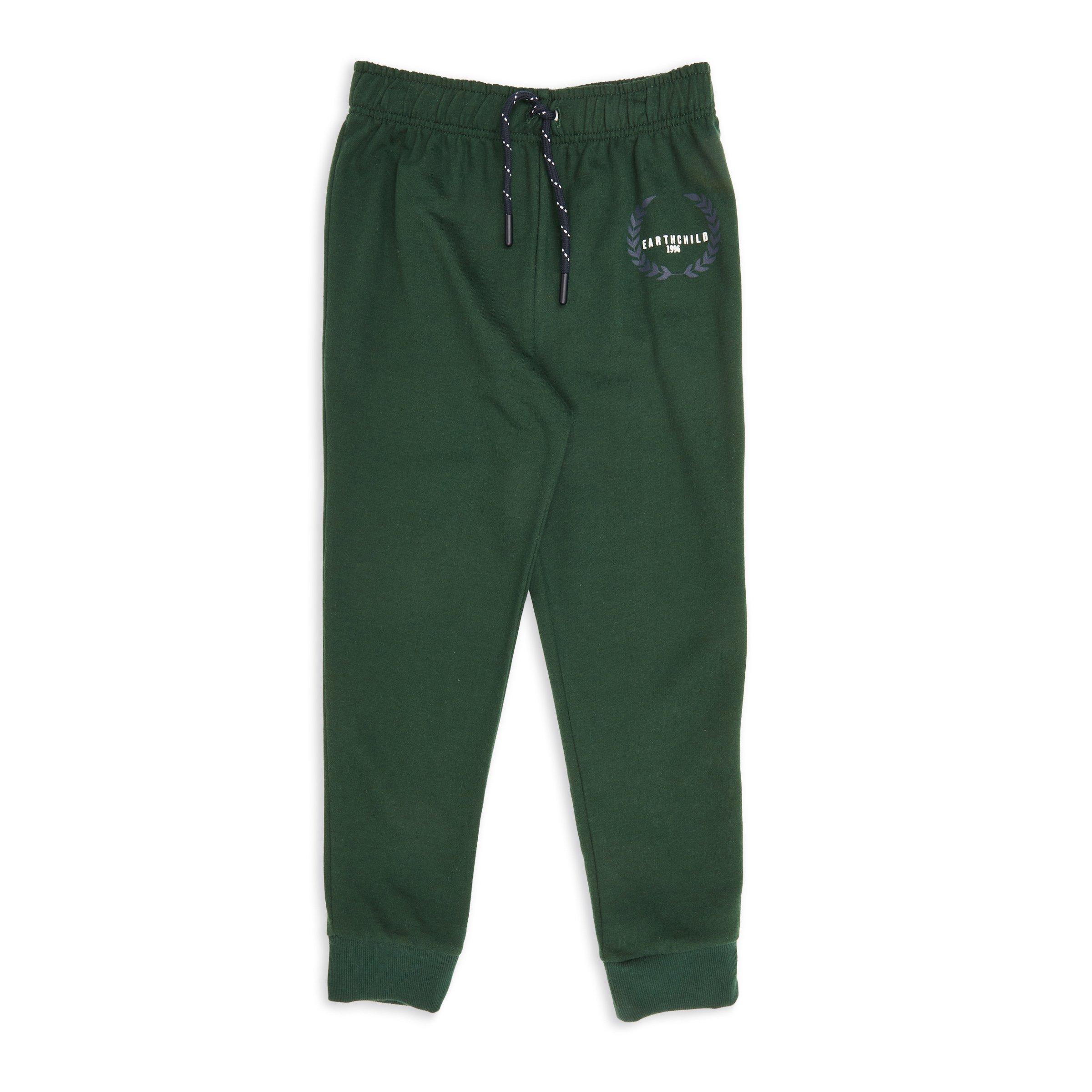 Baby Green Color Block Jogging Pants