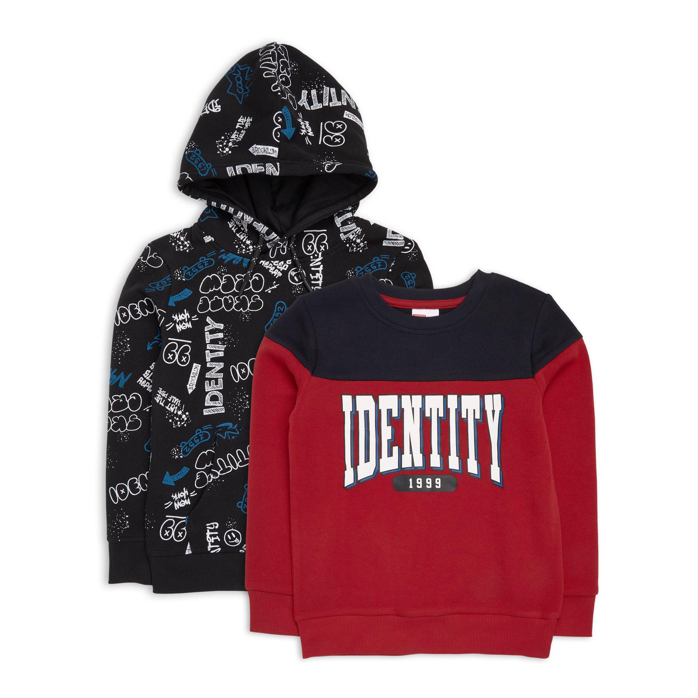 2-pack Kid Boy Sweat Top and Hoodie (3127453) | Identity