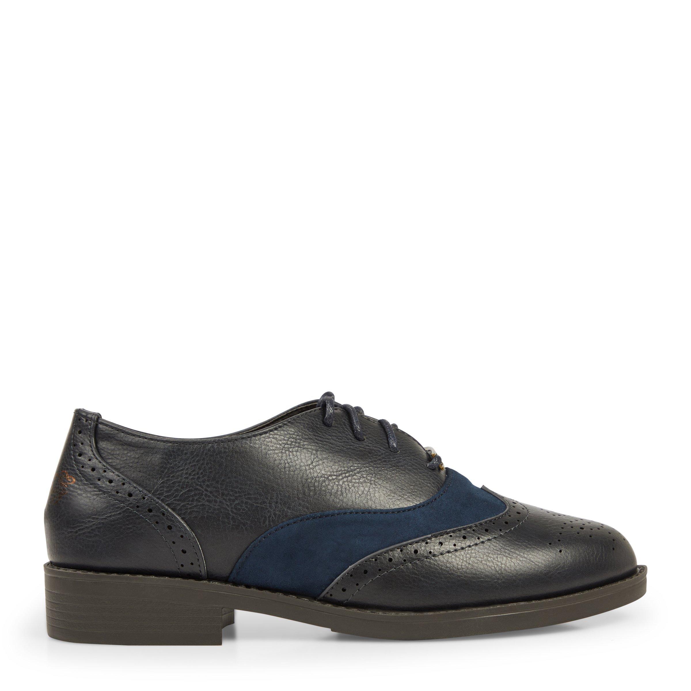 navy oxford shoes women's