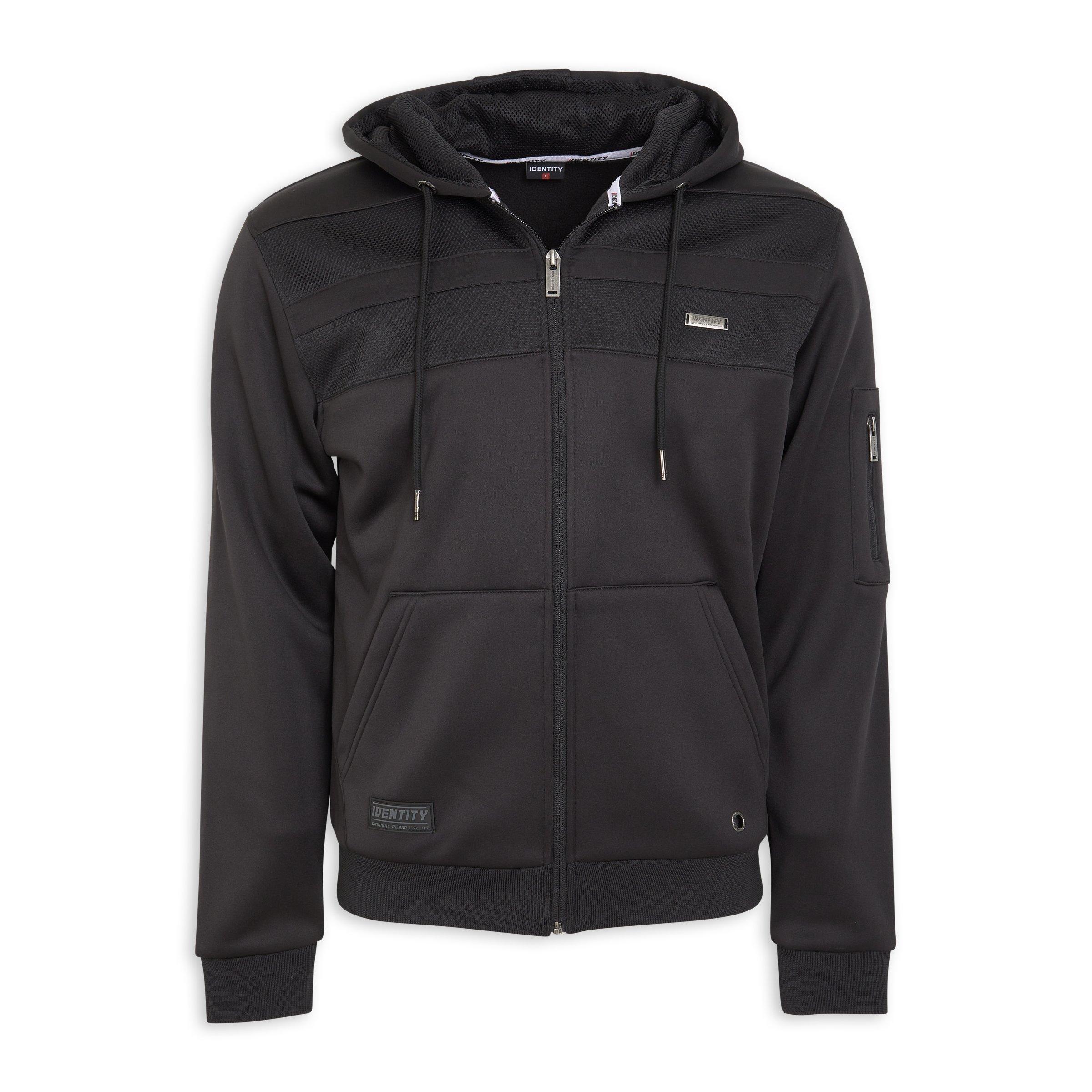 Black Zip-through Hoodie (3128231) | Identity