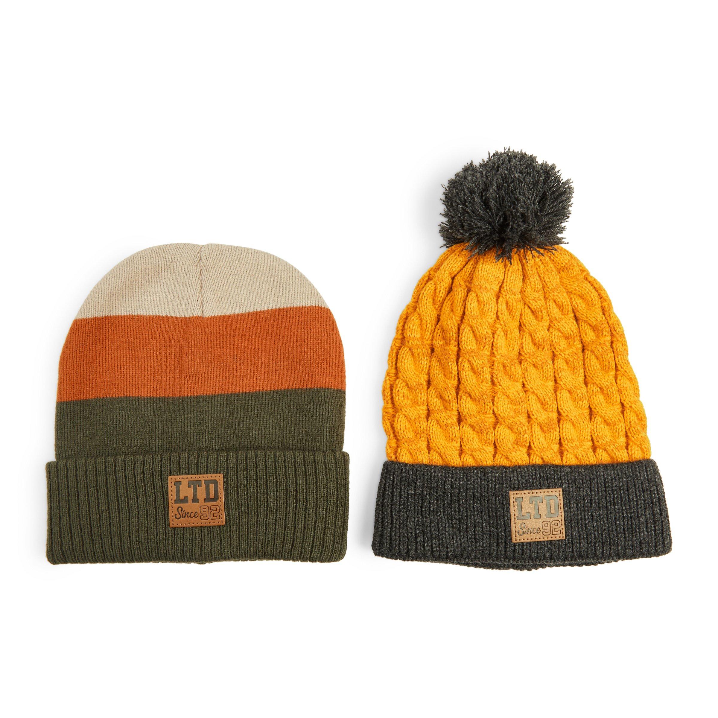 2 pack Kid Boys Beanies